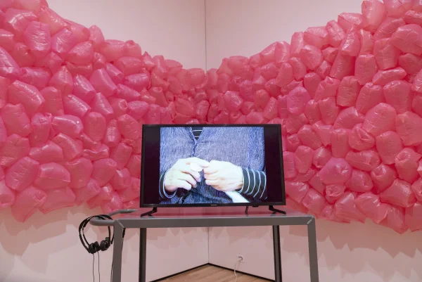 Maren Hassinger: The Spirit of Things installation at The Baltimore Museum of Art. Photo by Mitro Hood.