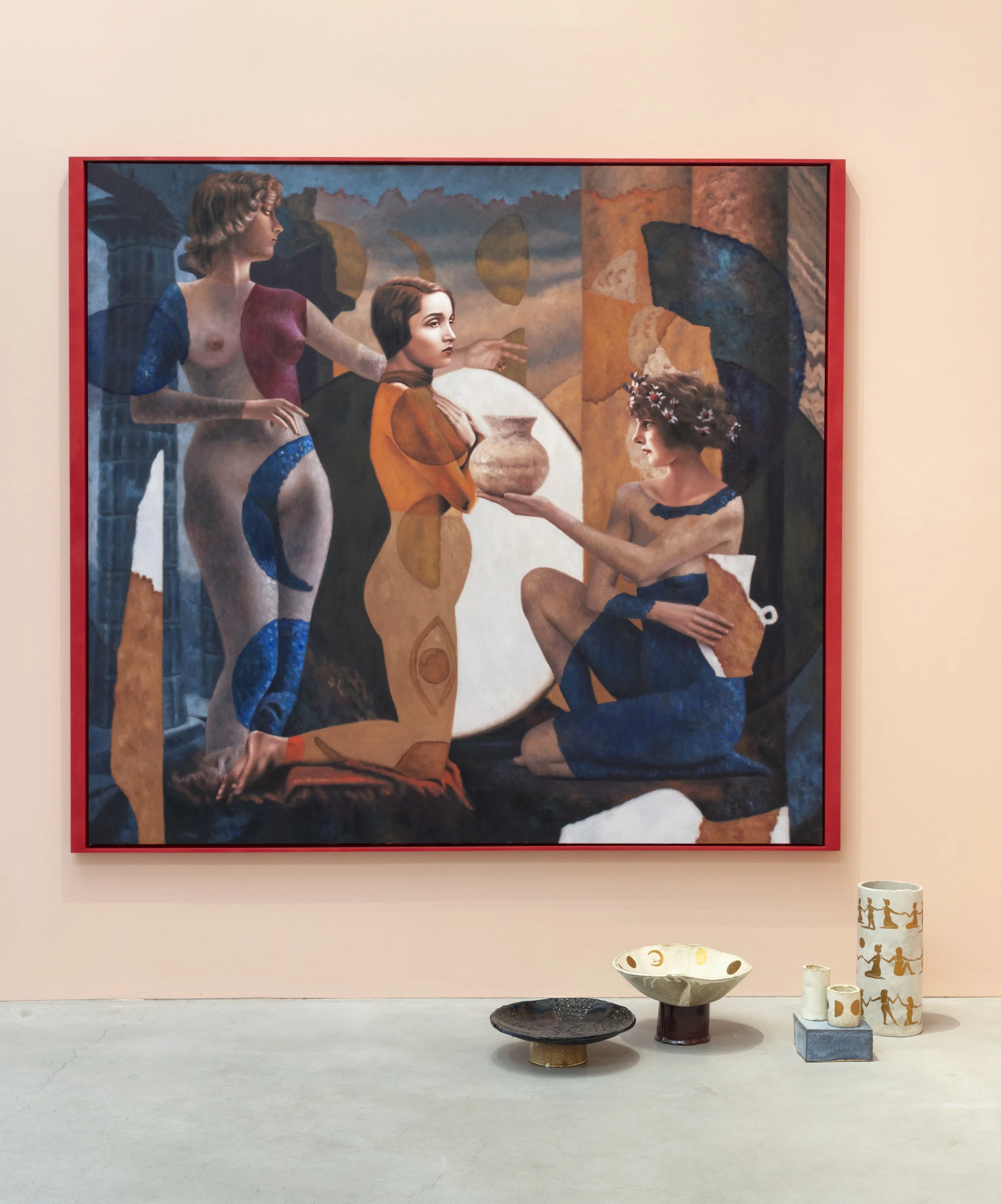 Alison Blickle, The Myth of Inanna I (The Initiate), 2018. Courtesy of the artist and Kravetz Wehby Gallery.