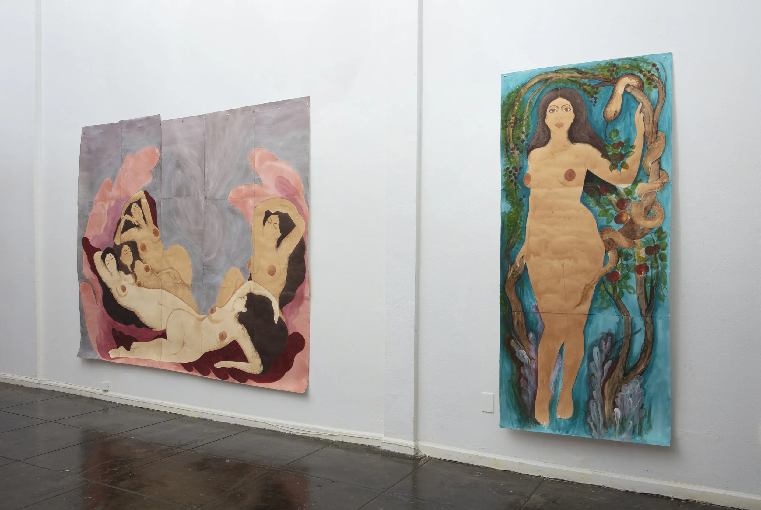 Hiba Schahbaz, The Garden , Installation Details, New Image Art Gallery, 2018.
