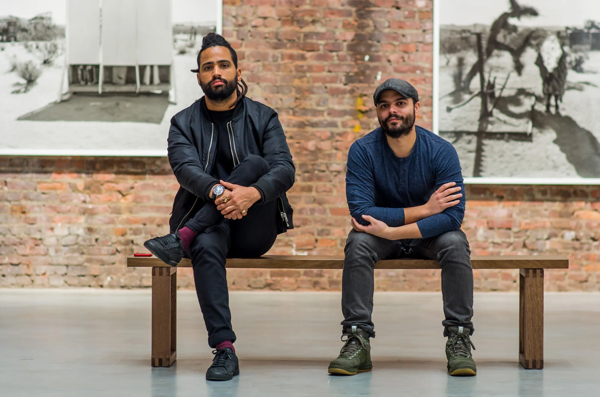 Báez and MECA co-founder Tony Rodríguez at Gavin Brown’s Enterprise, Harlem, 2018. Portrait by Magdiel Báez.