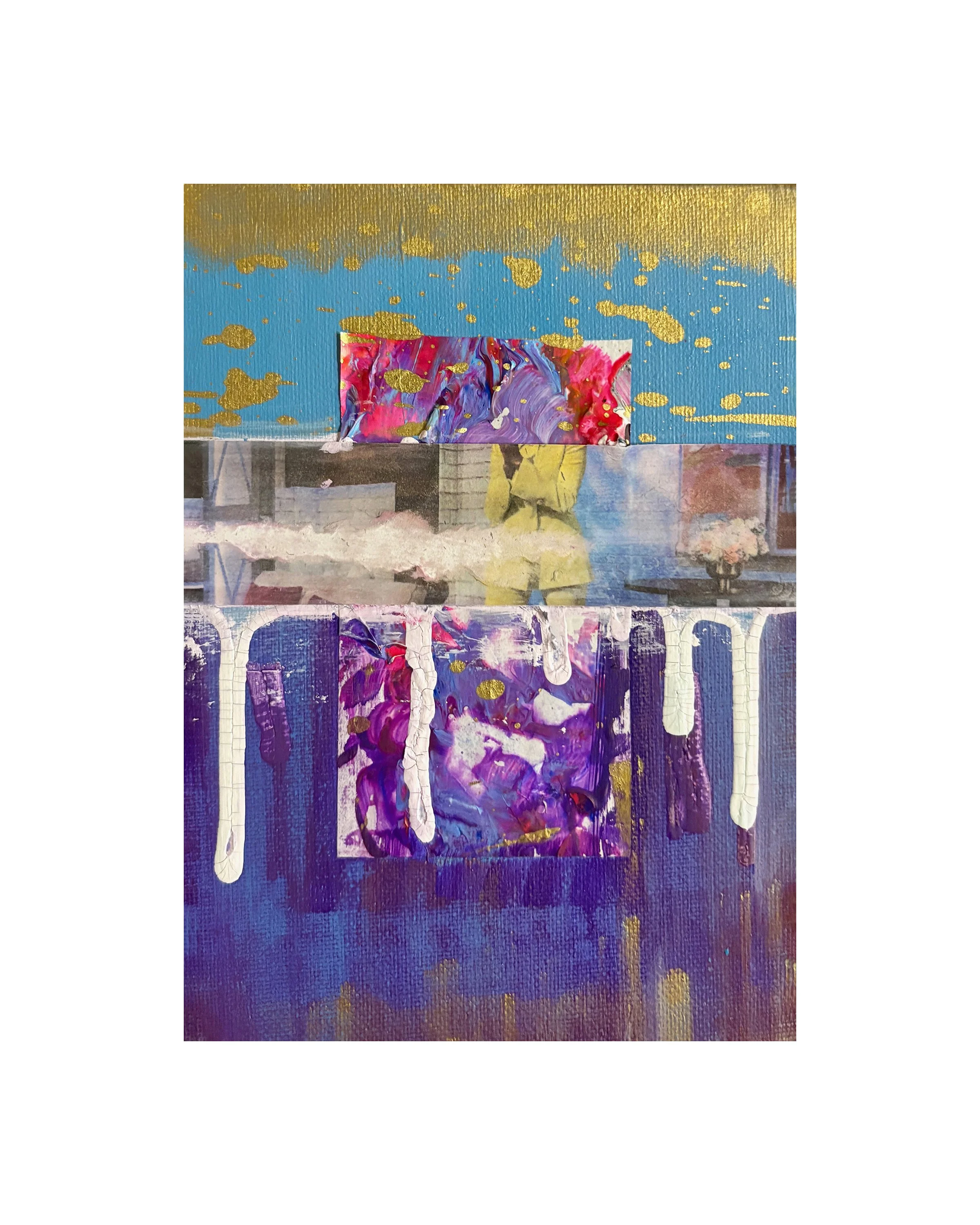 The Portal. 5x7 collage print. Ceil Diskin-2025.