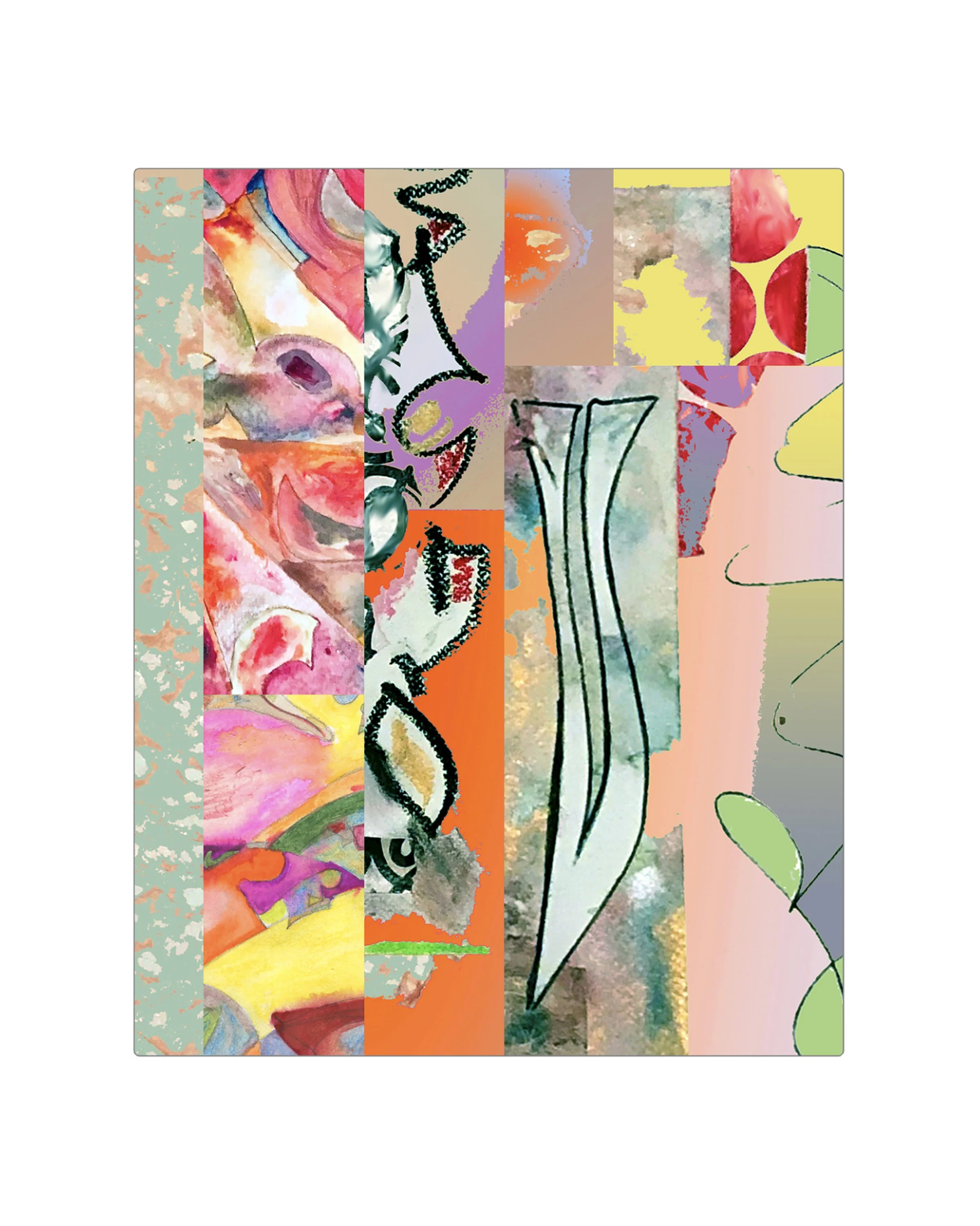 Moving Through. 16”x20” acrylic print, keyhole hanger. Ceil Diskin, 2025.