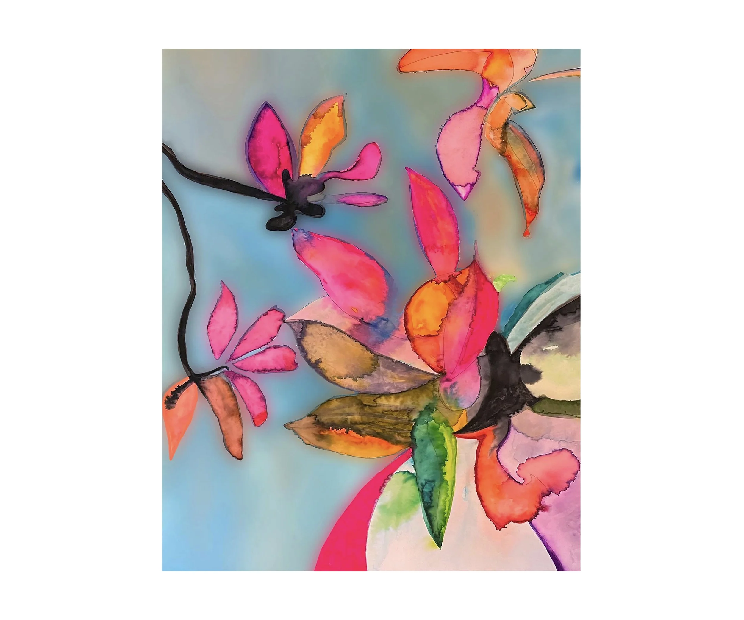 Flowering Tree, painting print, by Ceil Diskin