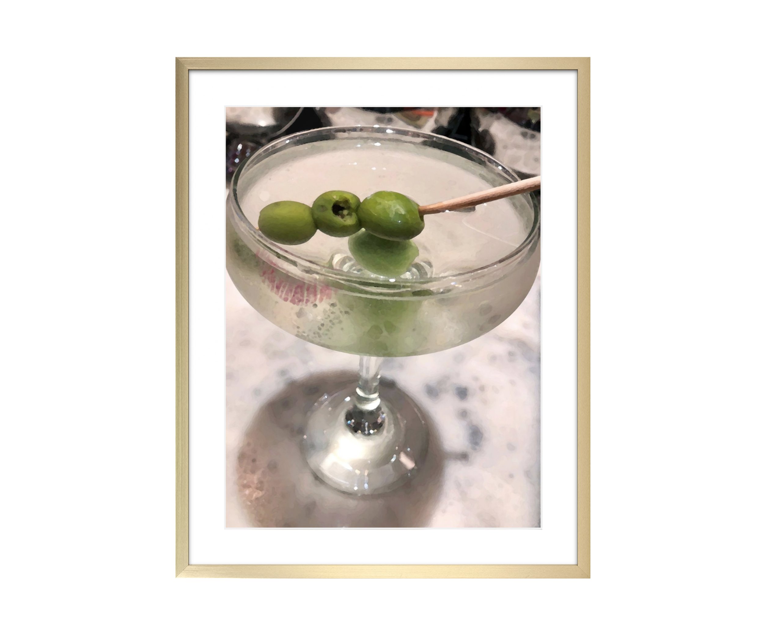 T.G.I.F, gold frame, by Ceil Diskin