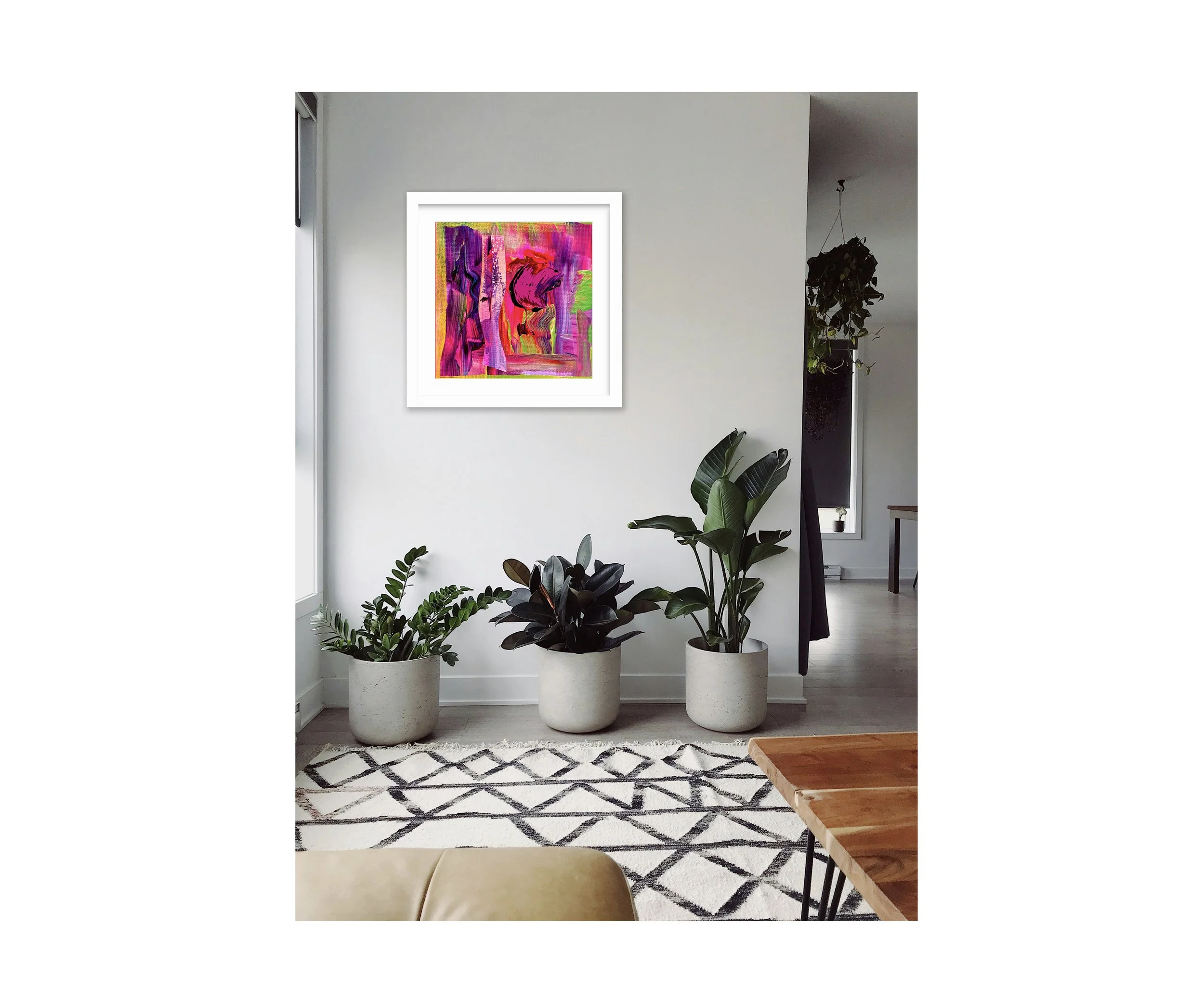 Calling, I Feel Love Series, in modern foyer, by Ceil Diskin
