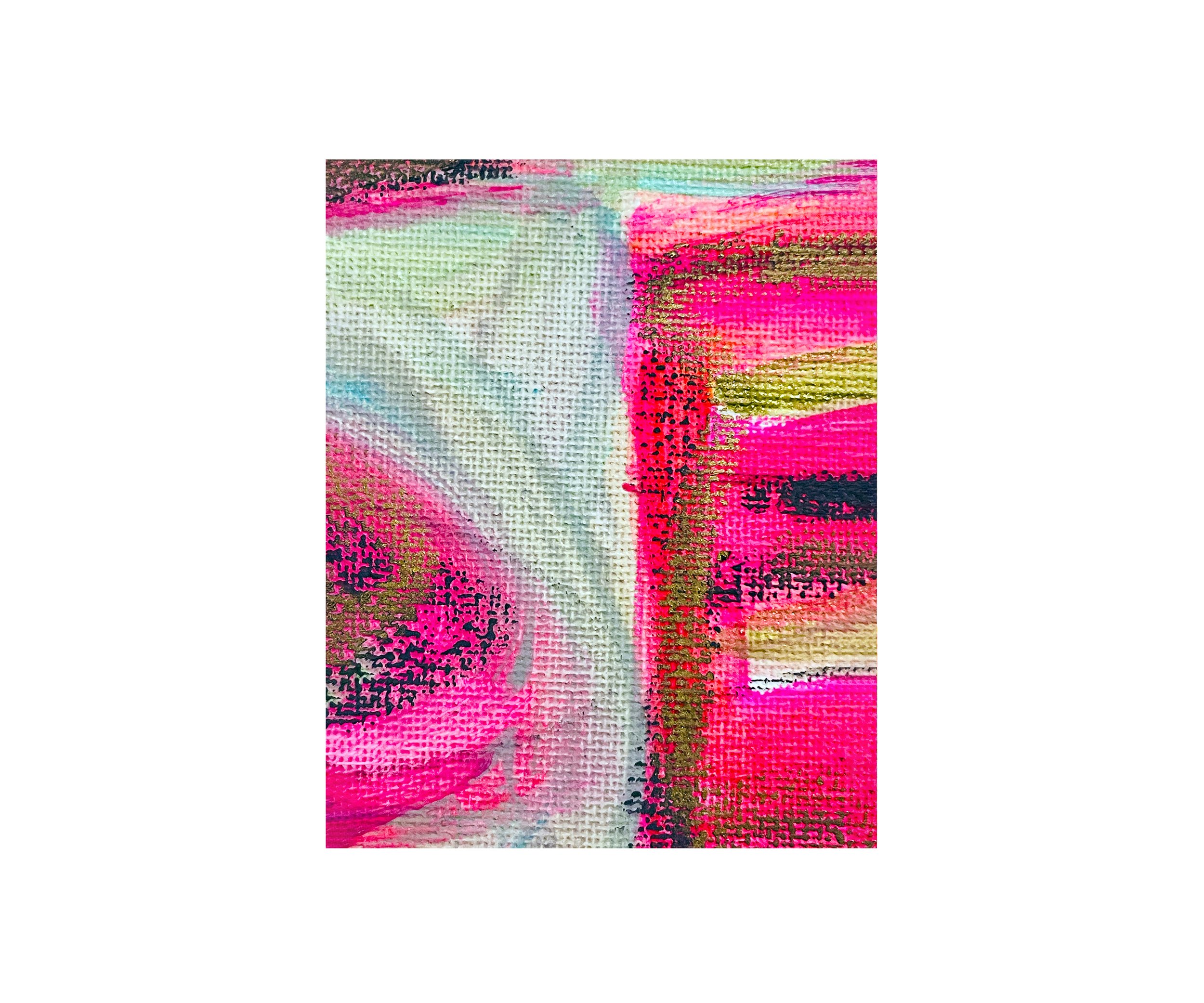 Not Balanced But Making Sense, Hot-to-Go Series, painting print, by Ceil Diskin