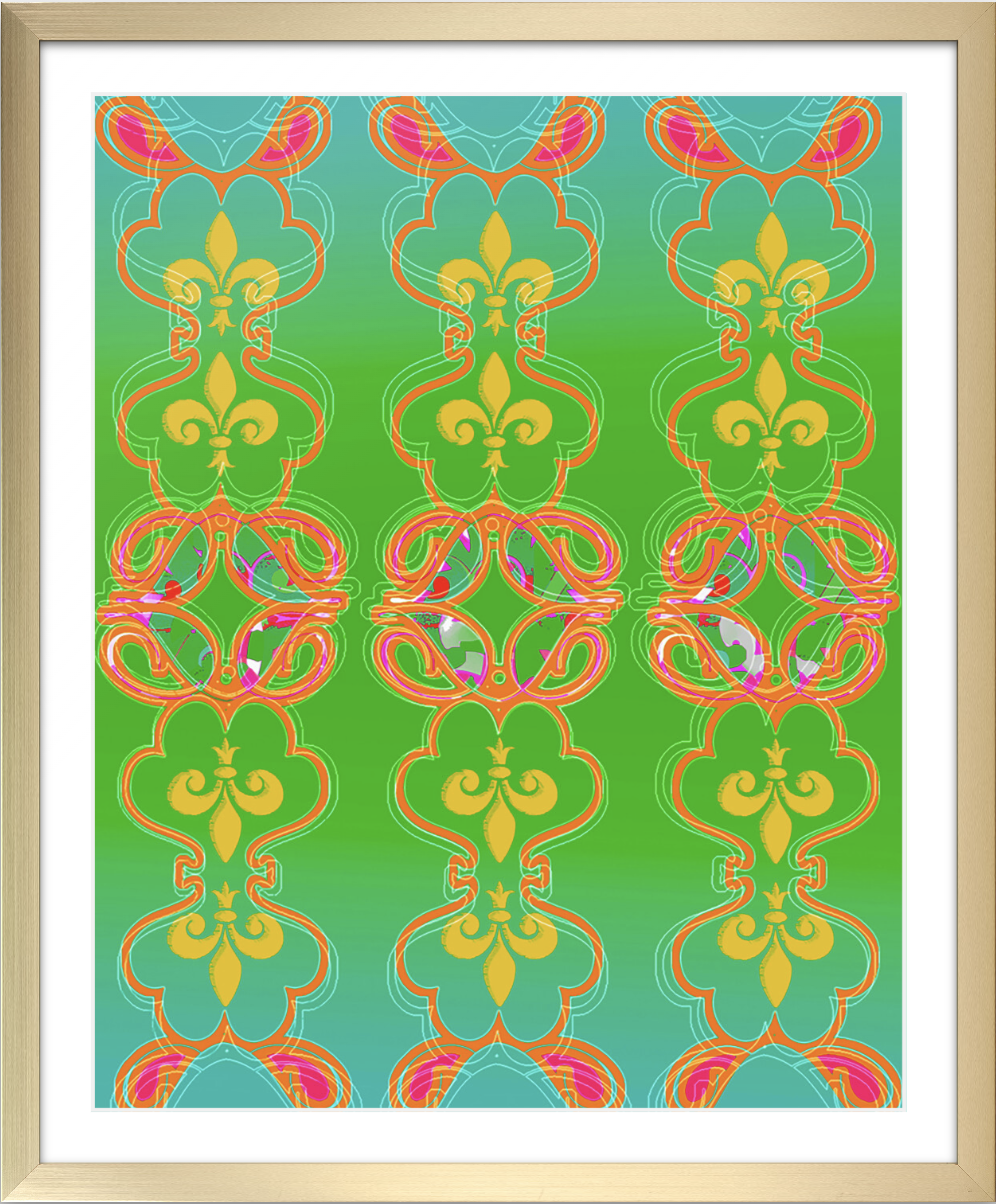 "SWAK" Framed Pattern Print