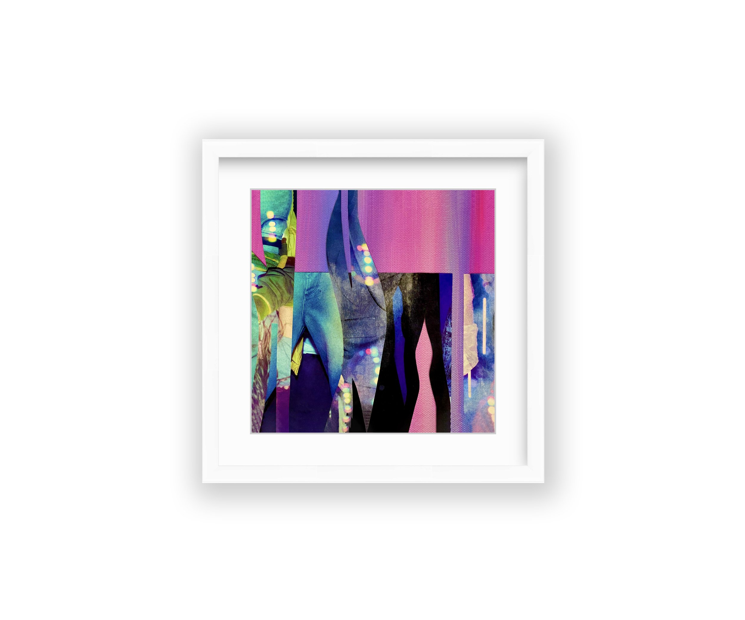 Blue Runway, in white frame, by Ceil Diskin