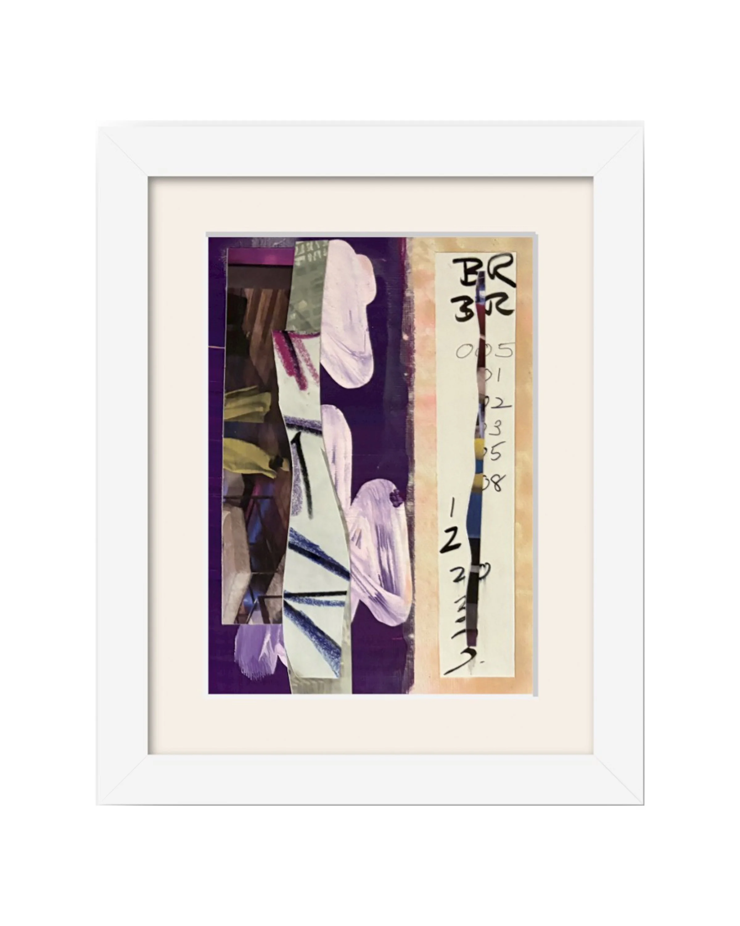 BR 123. 5x7 collage print, matted & framed. Ceil Diskin-2025.