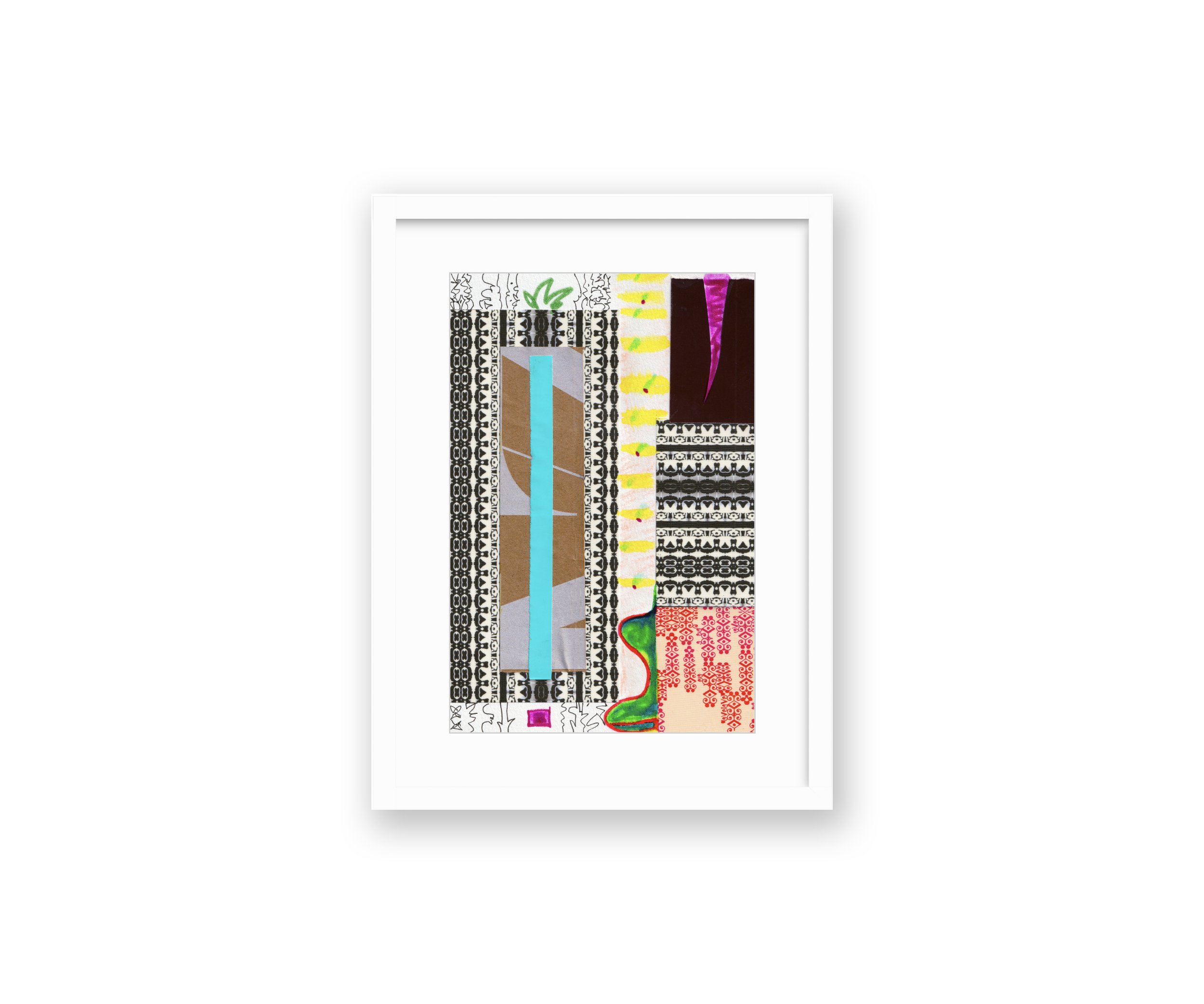 René, in white frame, by Ceil Diskin