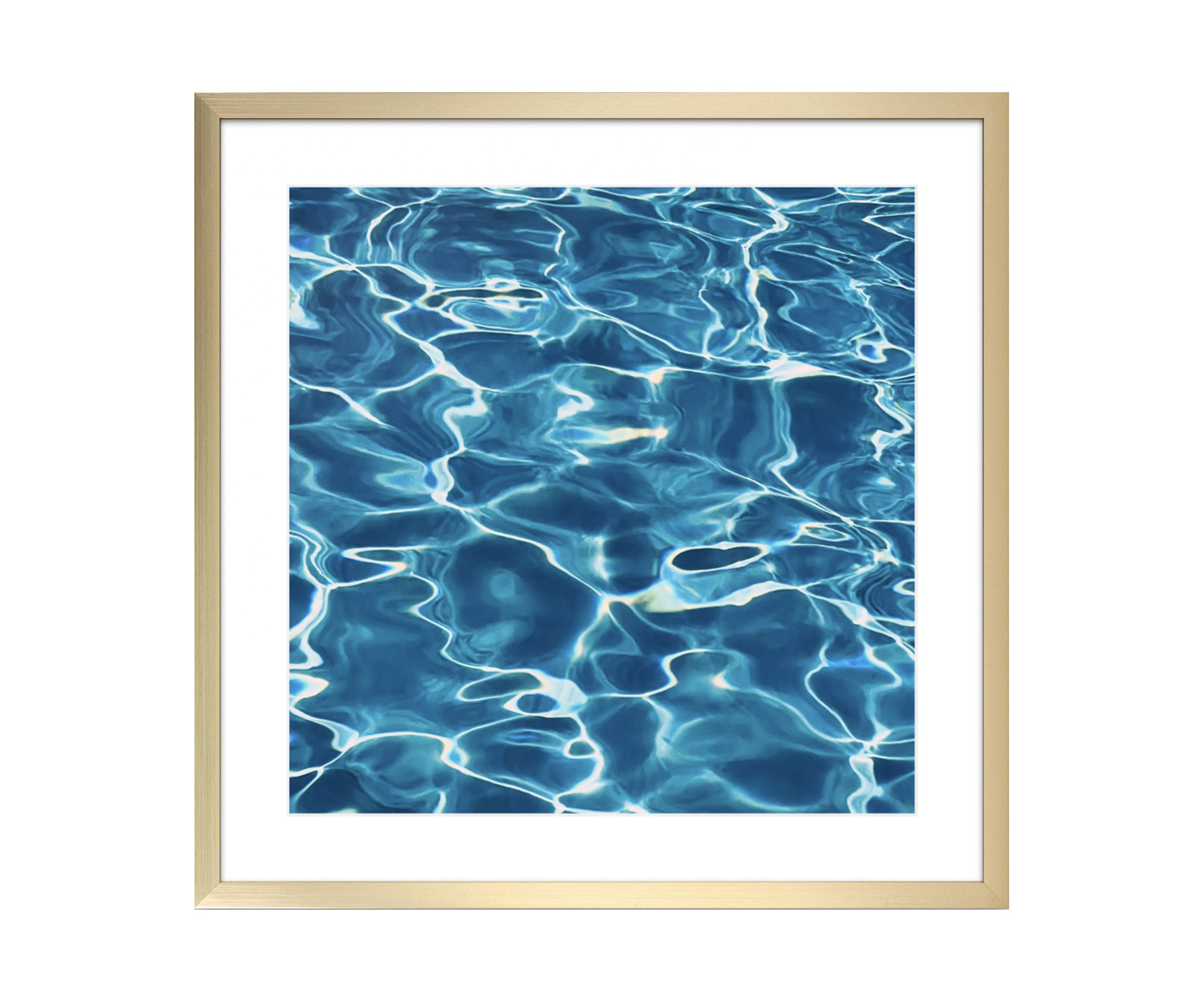 Pool-1, gold frame, by Ceil Diskin