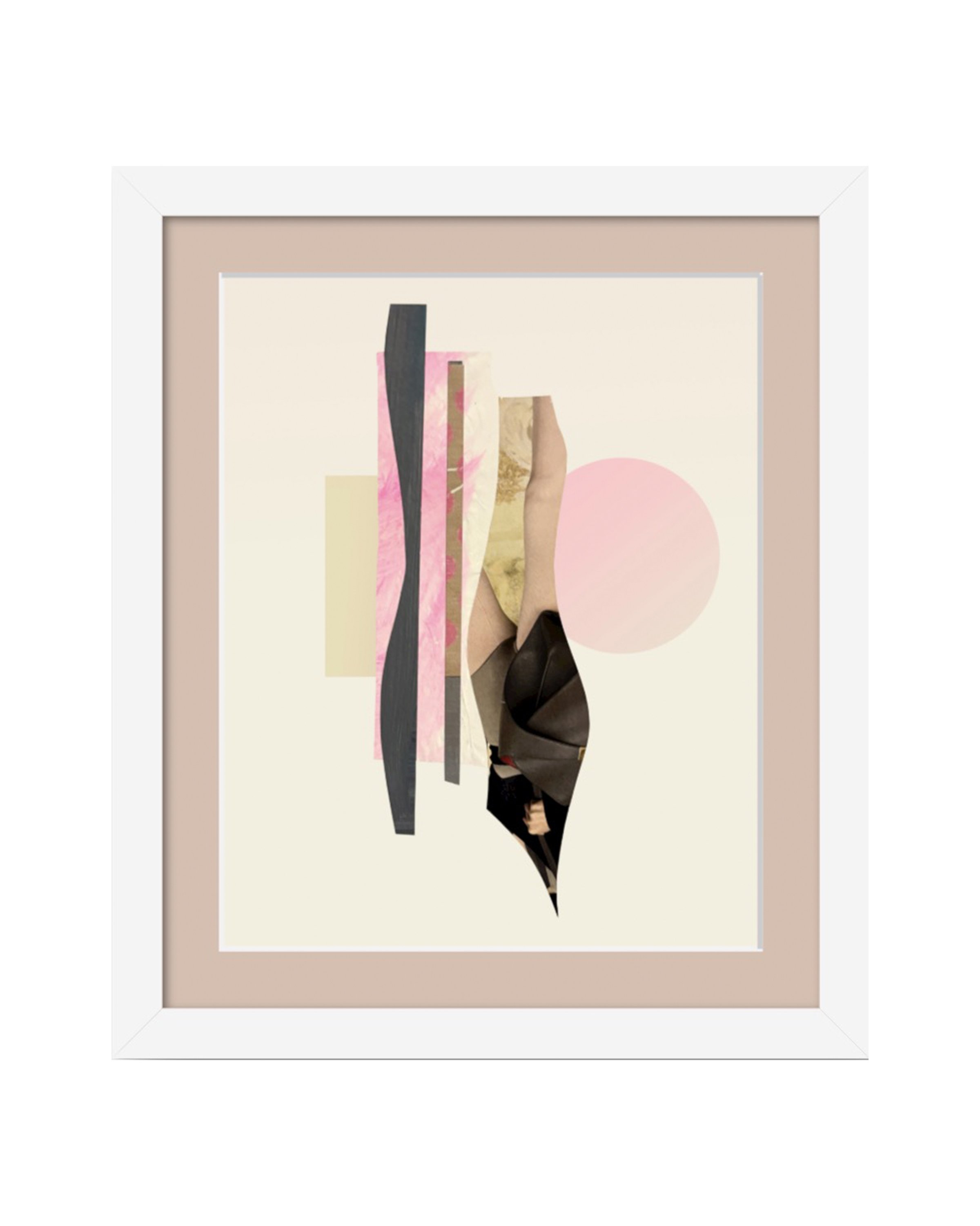 From A Different Perspective. 8x10 collage print, matted & framed. Ceil Diskin-2025.