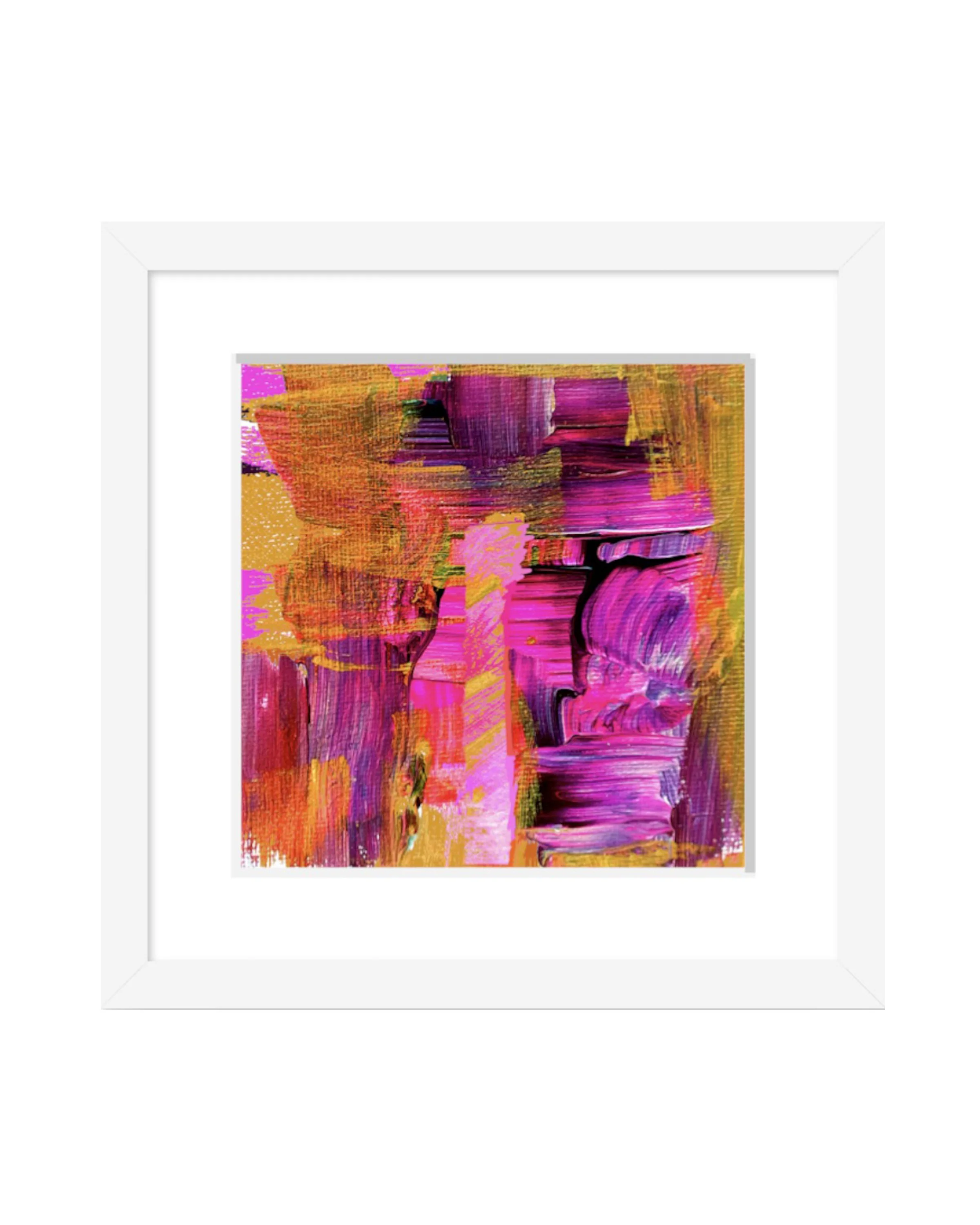 Dance Partywith deep white gallery frame & Snow White II mat