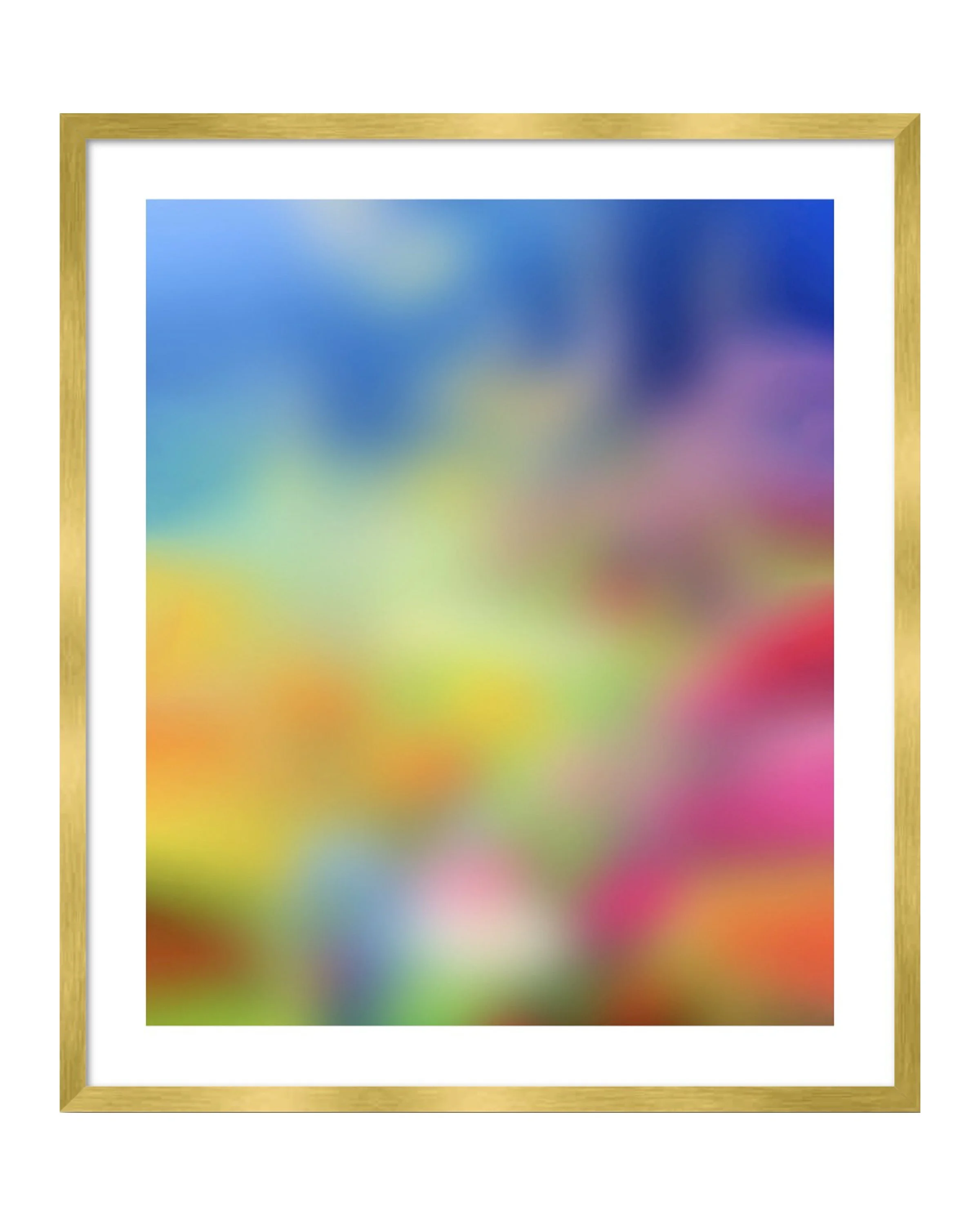 Happy Day 16x20 with 2" border + gold frame