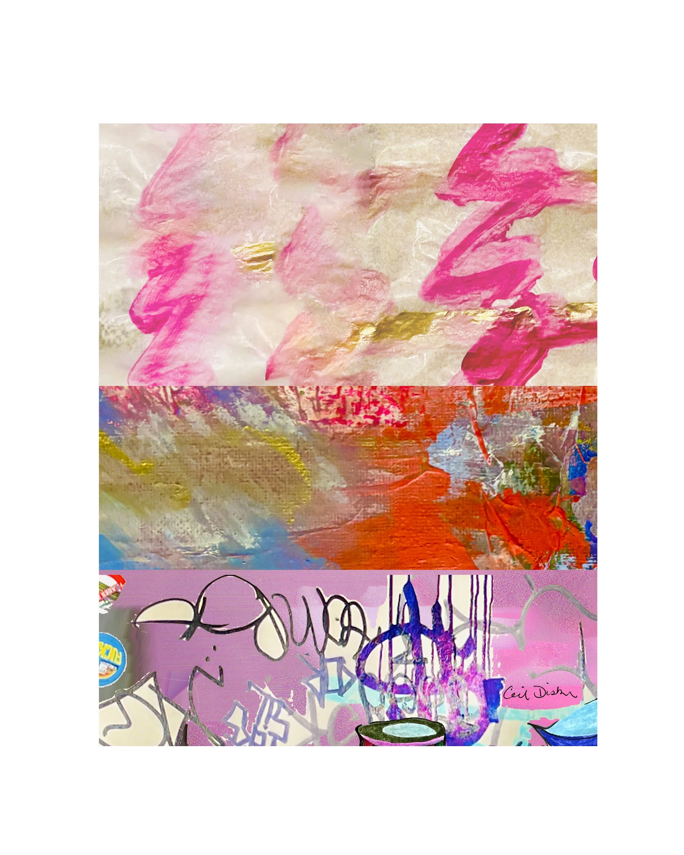 10th Ave. Series Detail 6, digital collage print. Ceil Diskin, 2026