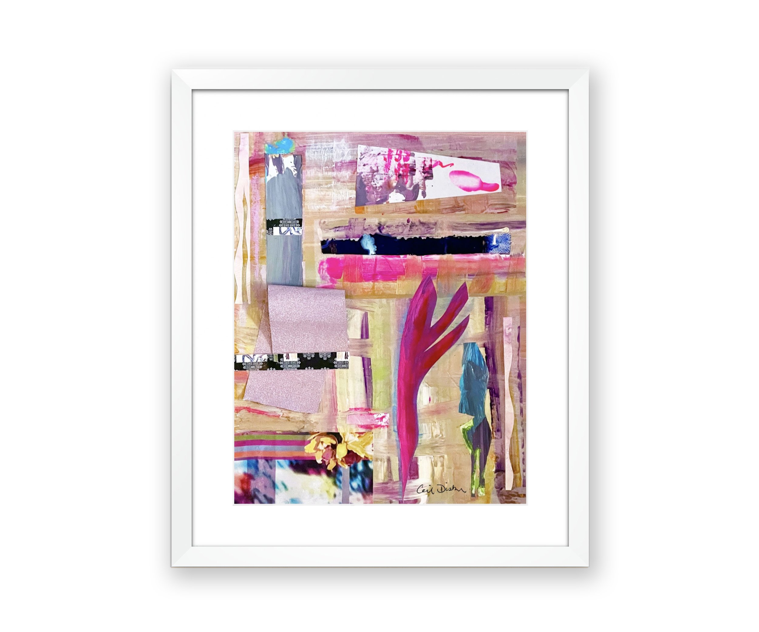 Trusting the Universe, white frame, by Ceil Diskin