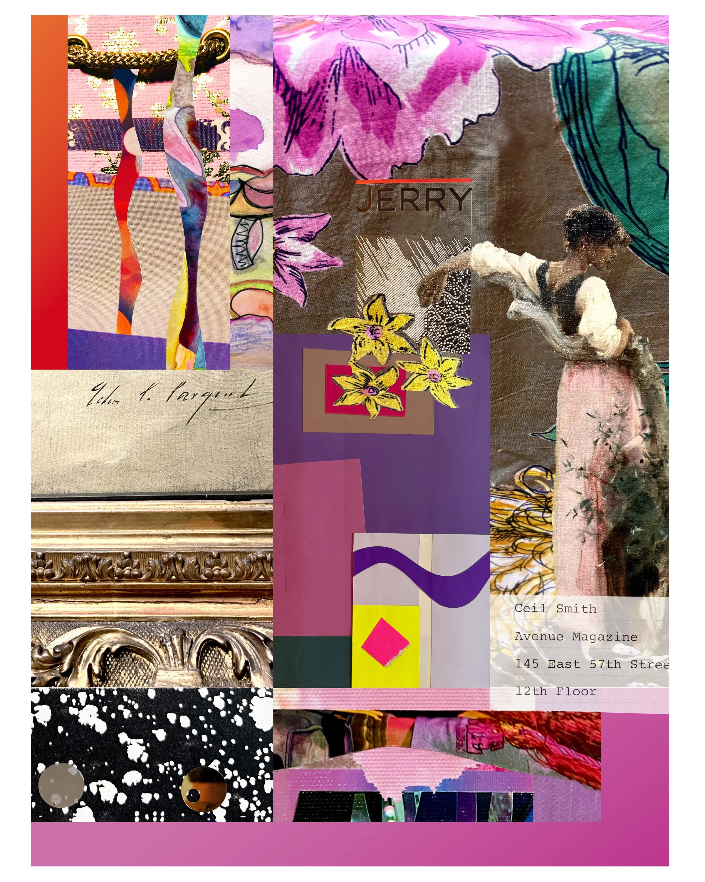 John-Jerry-Ceil. 18’x24” digital collage print. Ceil Diskin, 2026.