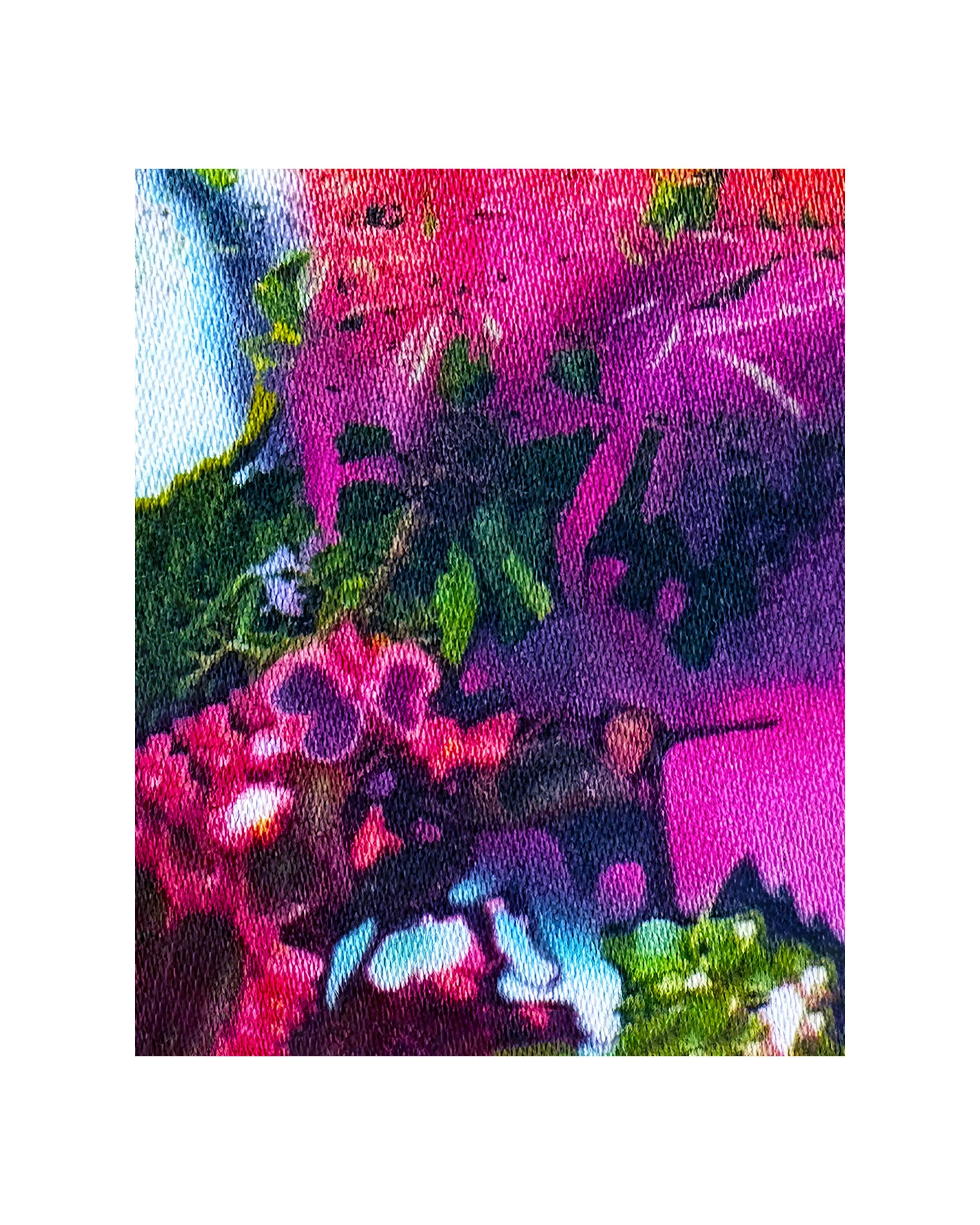 Flower Garden - Hot Pink-8x10 and 16x20 print-Ceil Diskin 2024