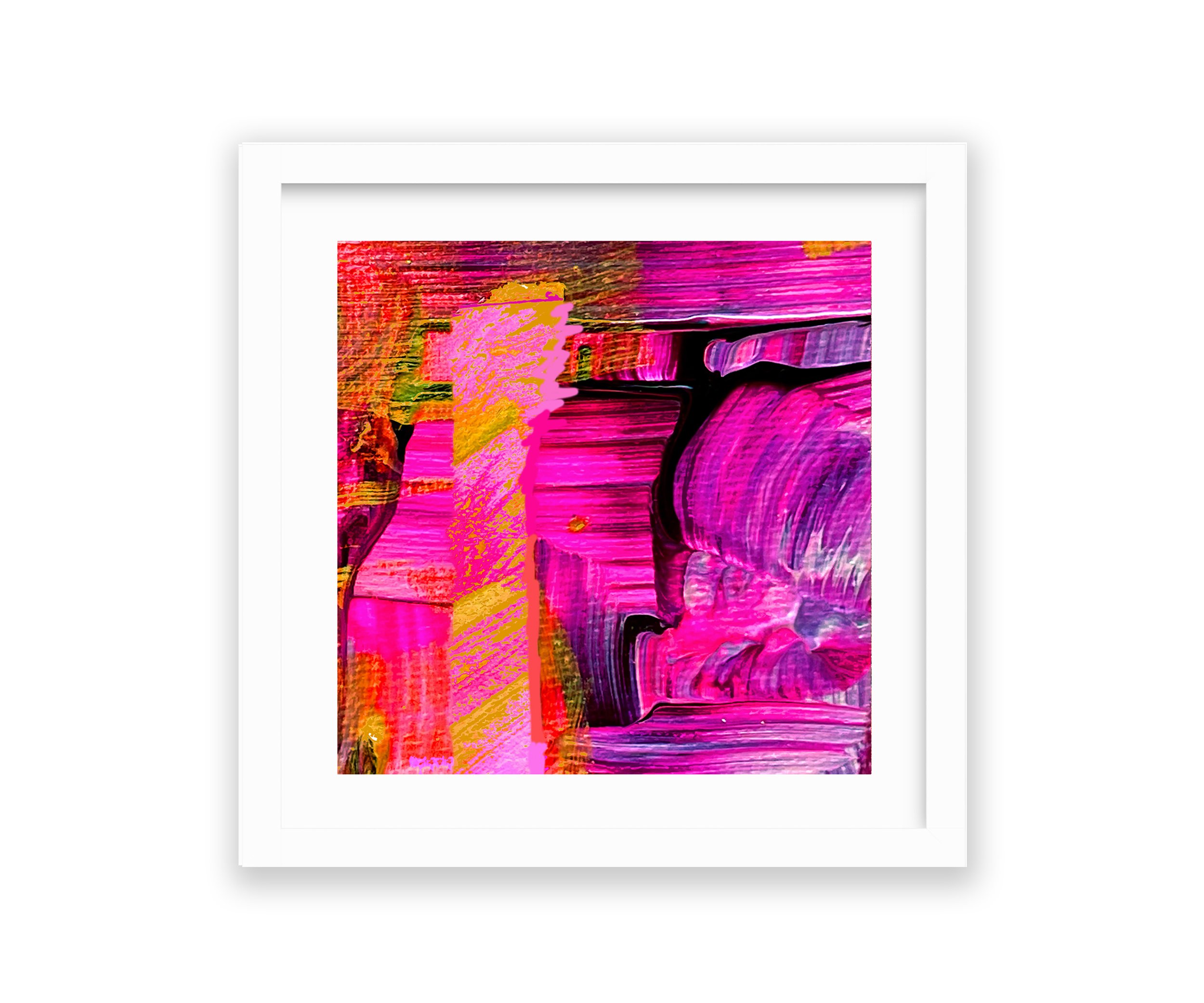 Dance Party, I Feel Love Series, white frame, by Ceil Diskin