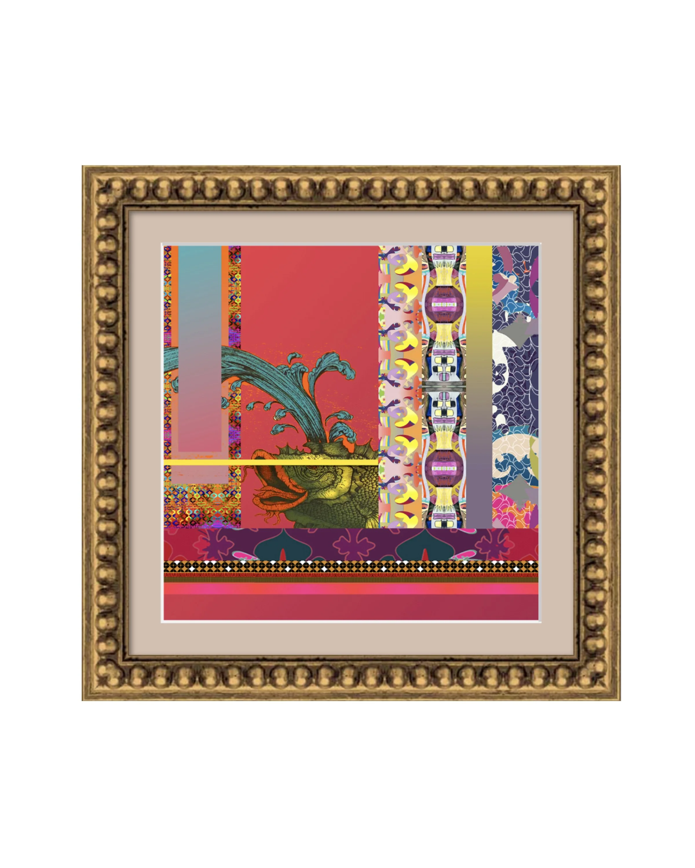 I Love This. 10”x10” digital print, matted & framed. Ceil Diskin, 2023.