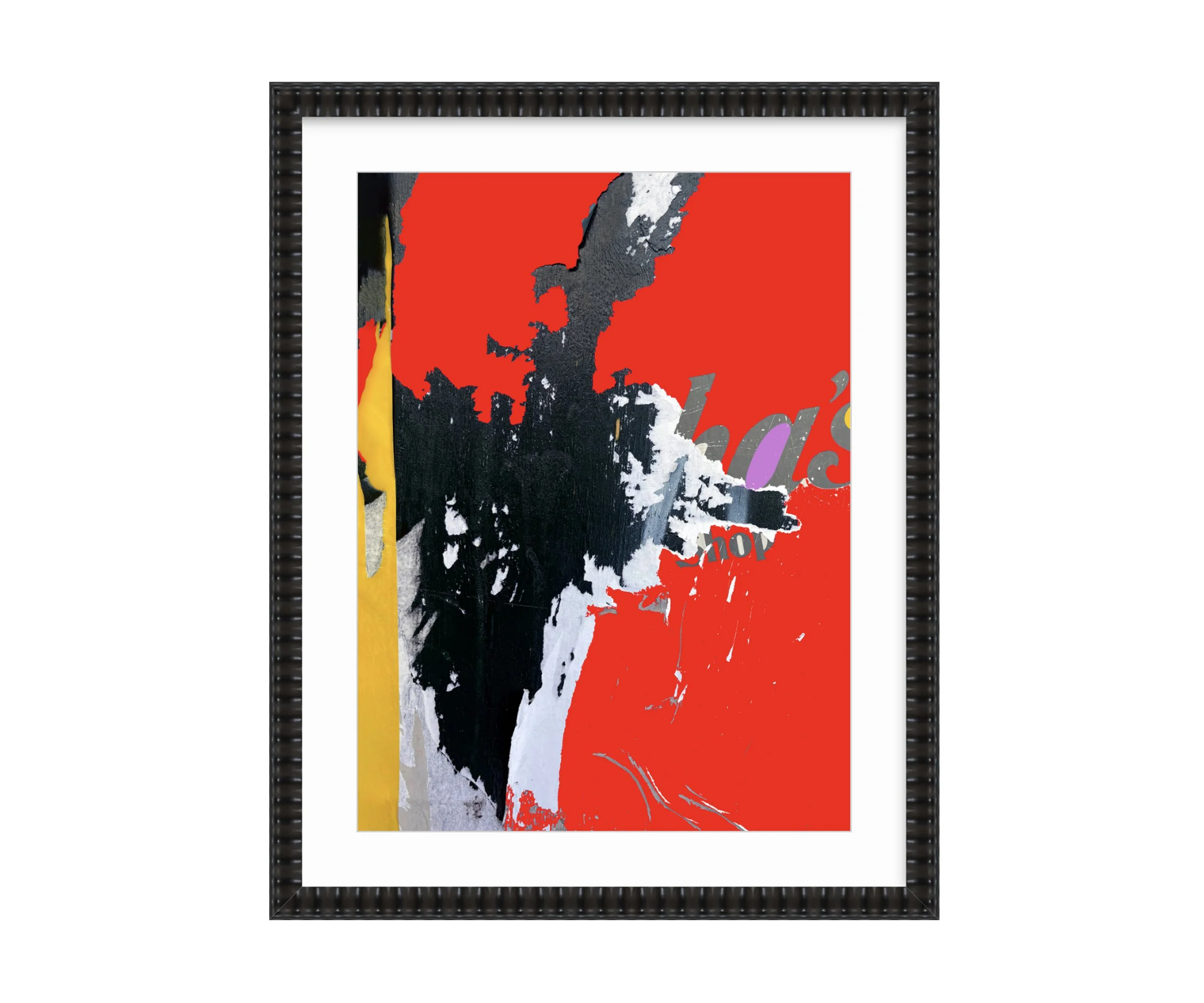 has' shop, black frame