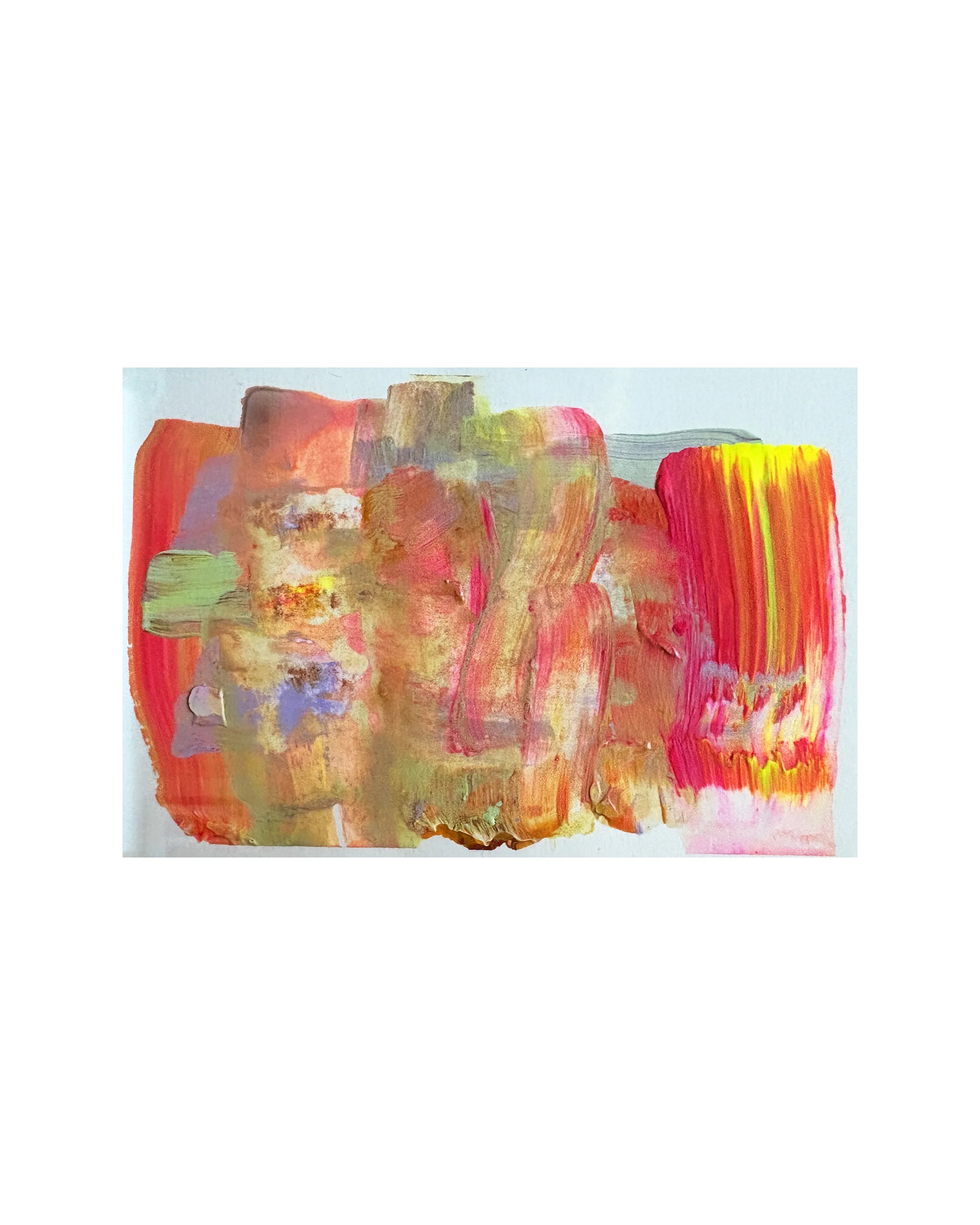 Ladis 6x4 hand painted postcard - Ceil Diskin 2026