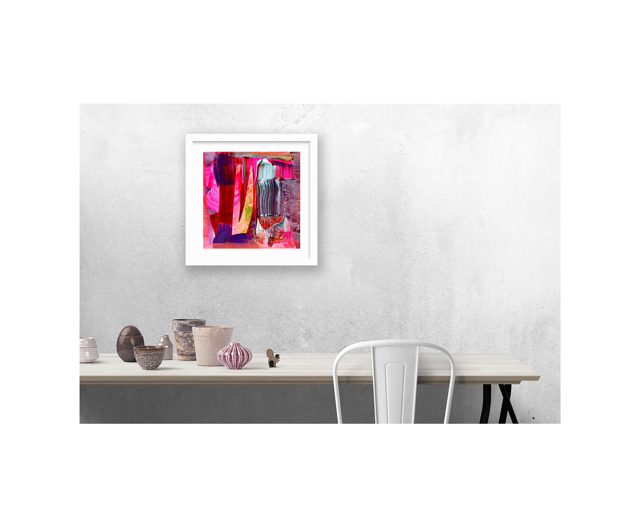 Coome Over, I Feel Love Series, over desk, by Ceil Diskin