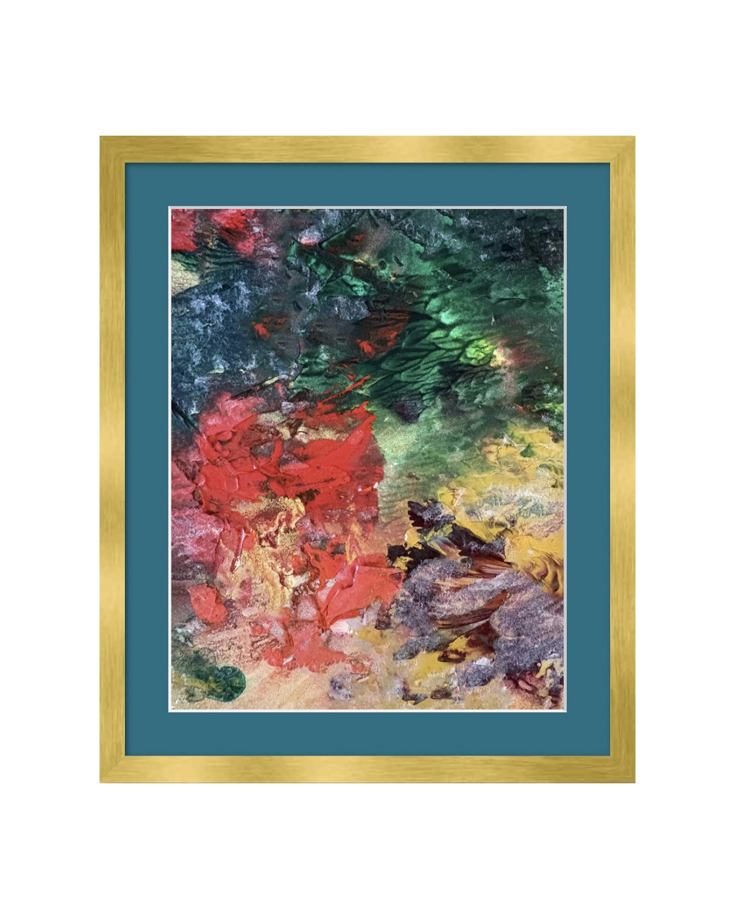 Swept Away 10x14 gold frame Empire Turk mat