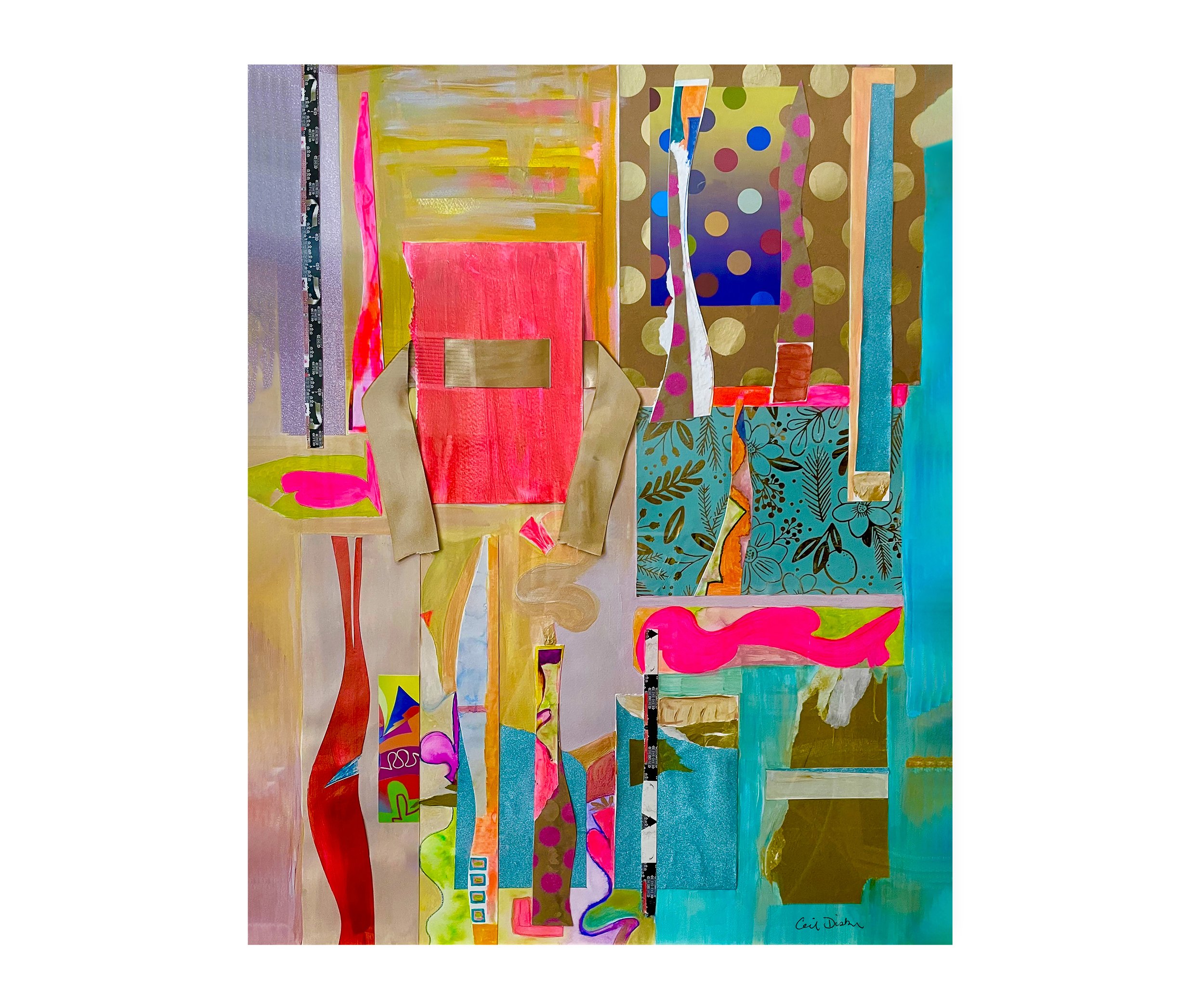 Daisy & Billy - Mixed Media Collage