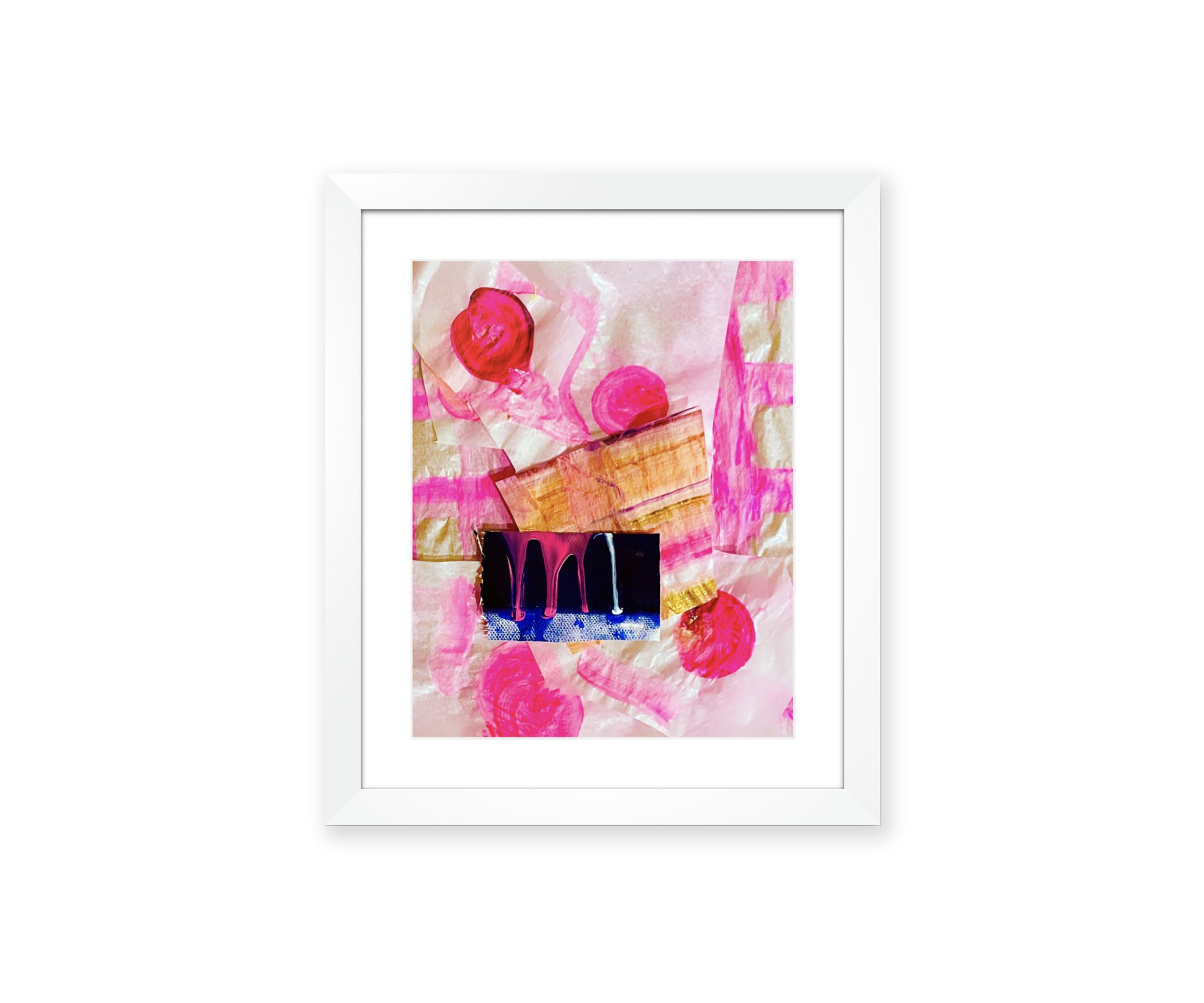 Cherries Jubilee, white frame