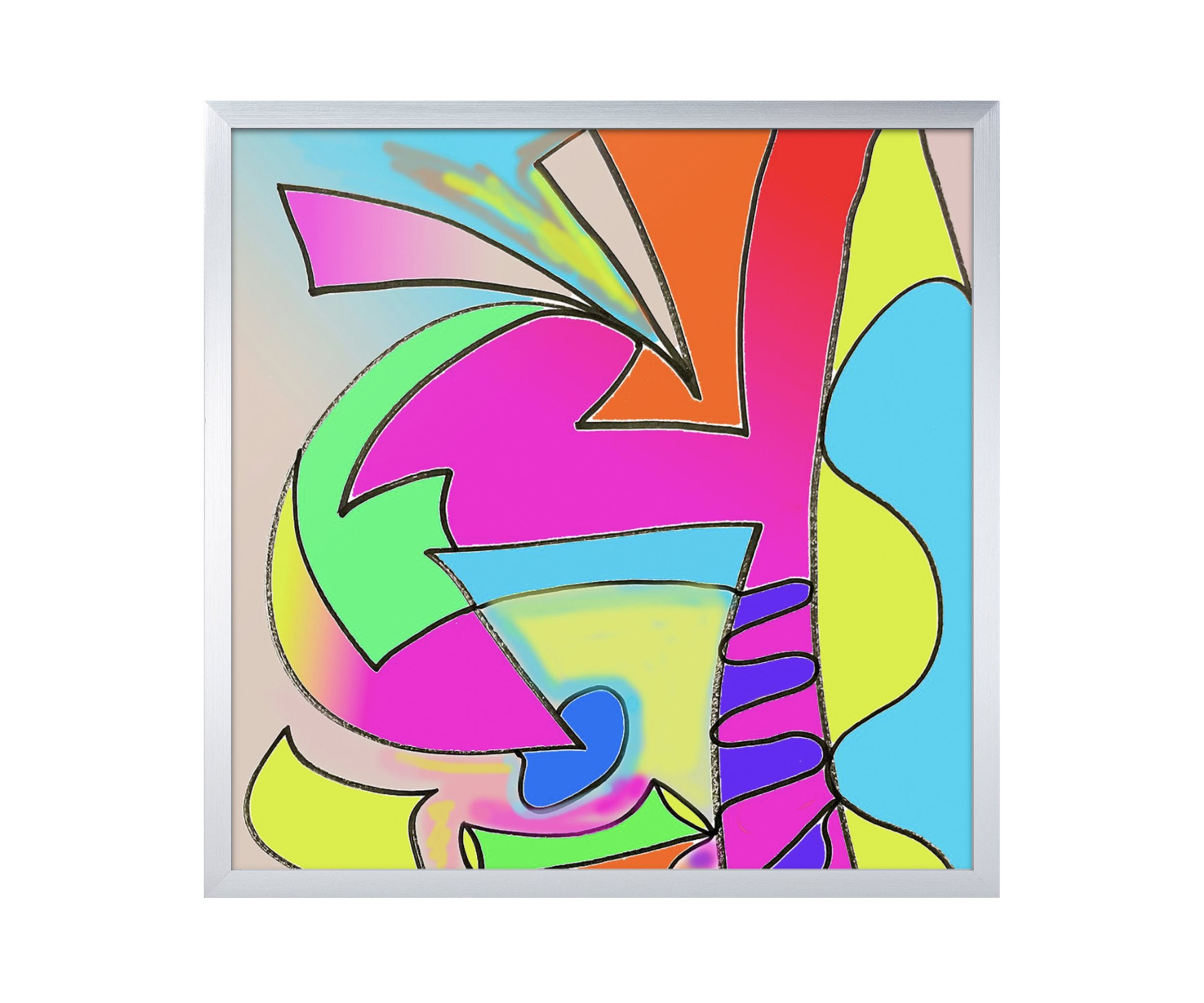 Feeling Festive, silver frame, by Ceil Diskin