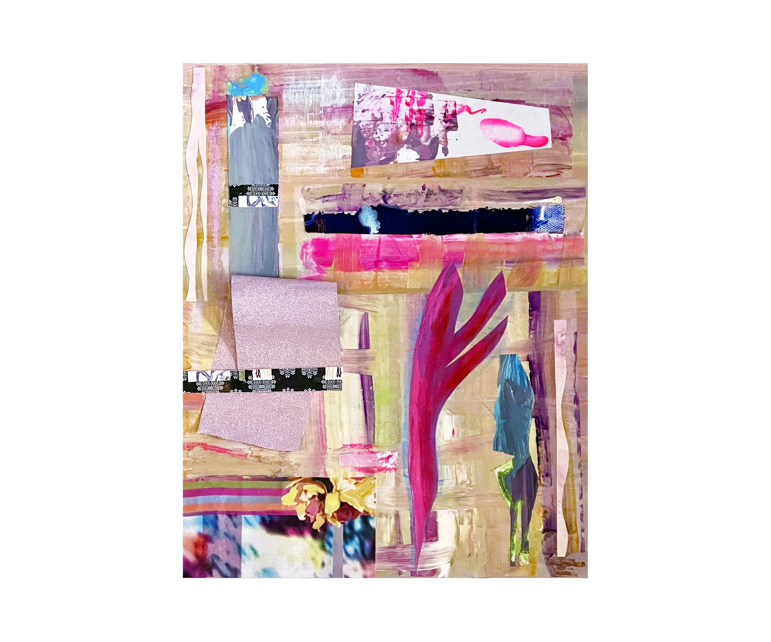 Trusting the Universe, mixed media collage, by Ceil Diskin