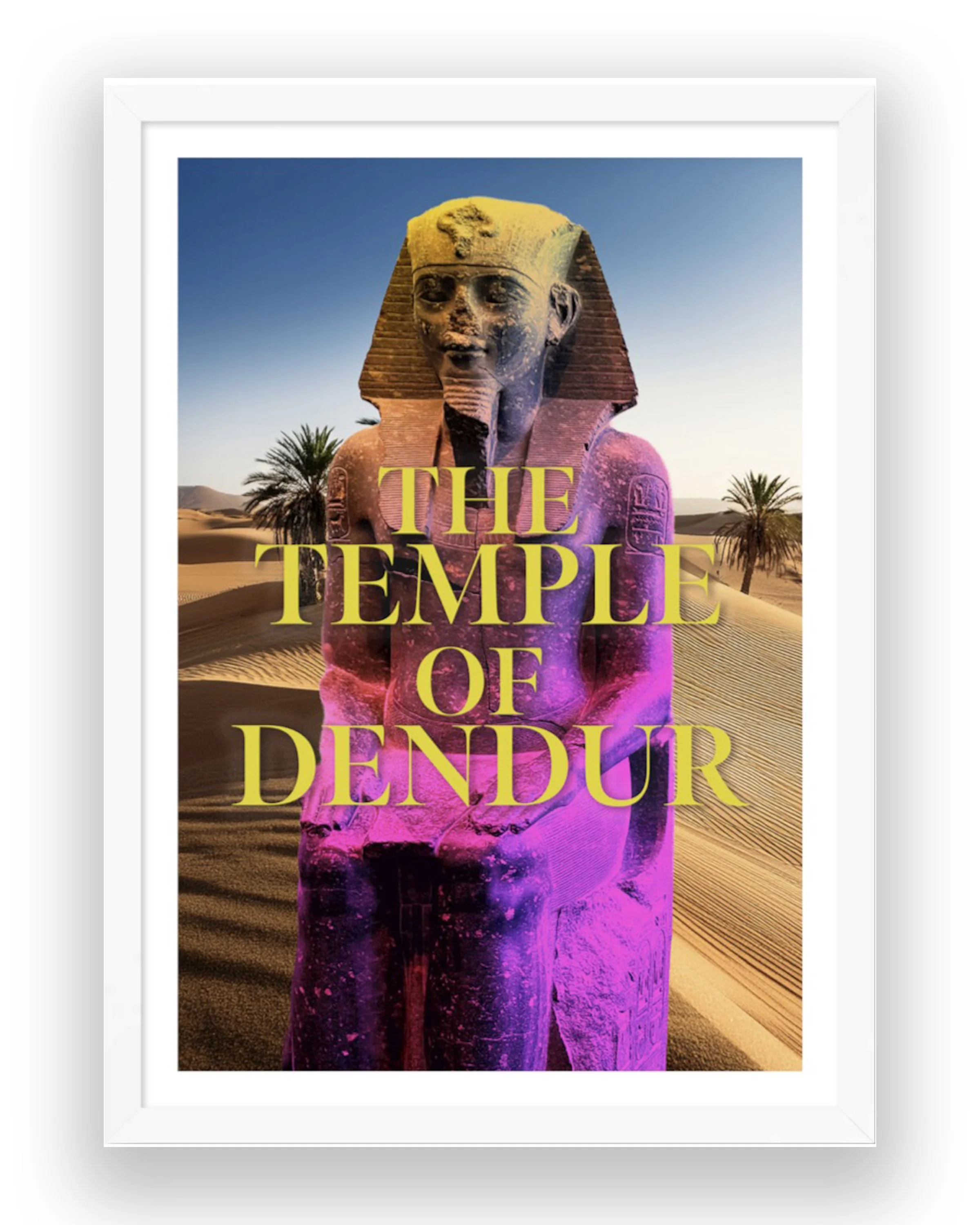 Dendur poster 1" border white frame (Copy)