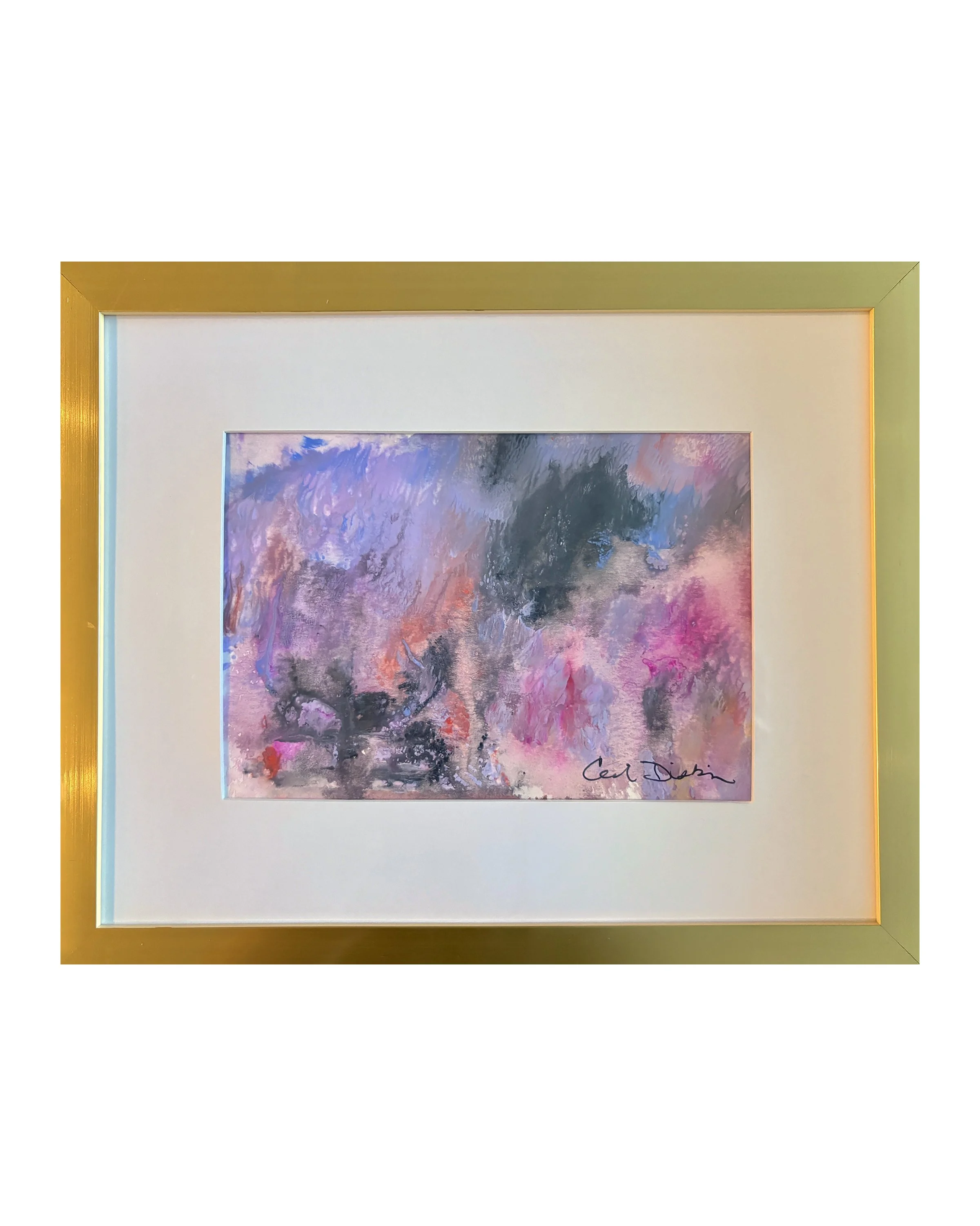 Blake 11x9 frame-1.5 mat-5x7 acrylic painting on paper-Ceil Diskin 2026