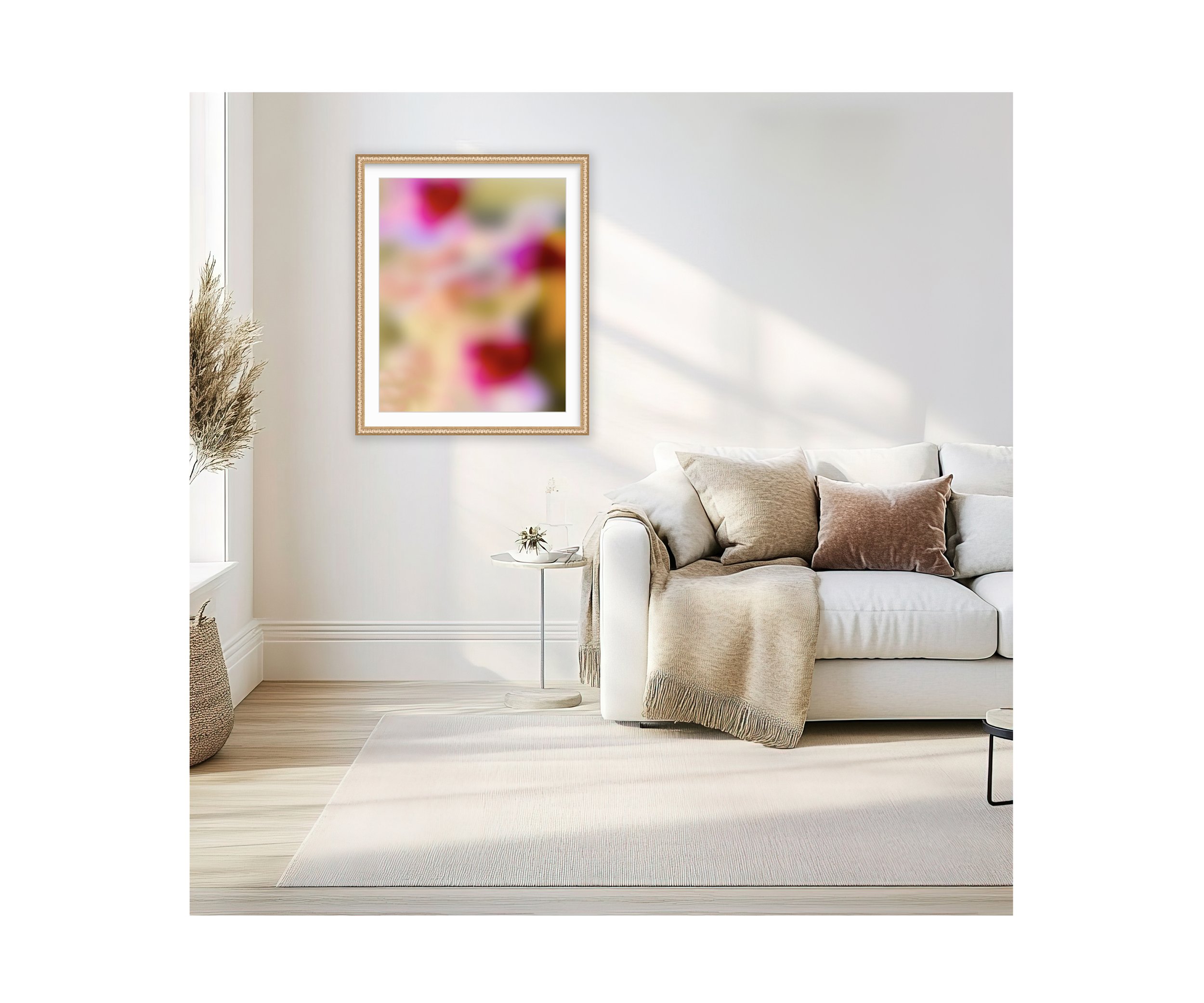 NOW-1, with white couch, by Ceil Diskin
