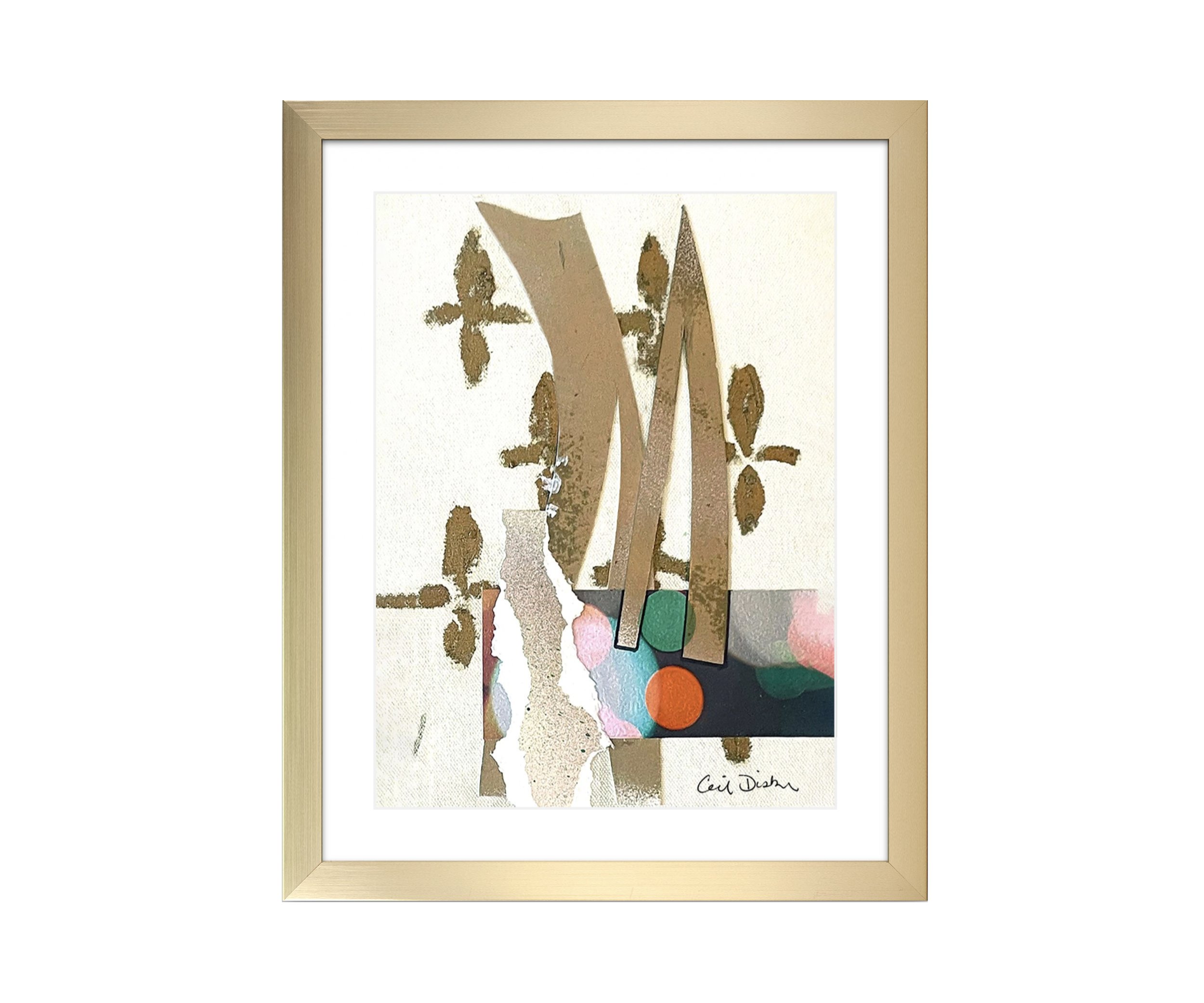 King of Swords-cropped, gold frame, by Ceil Diskin