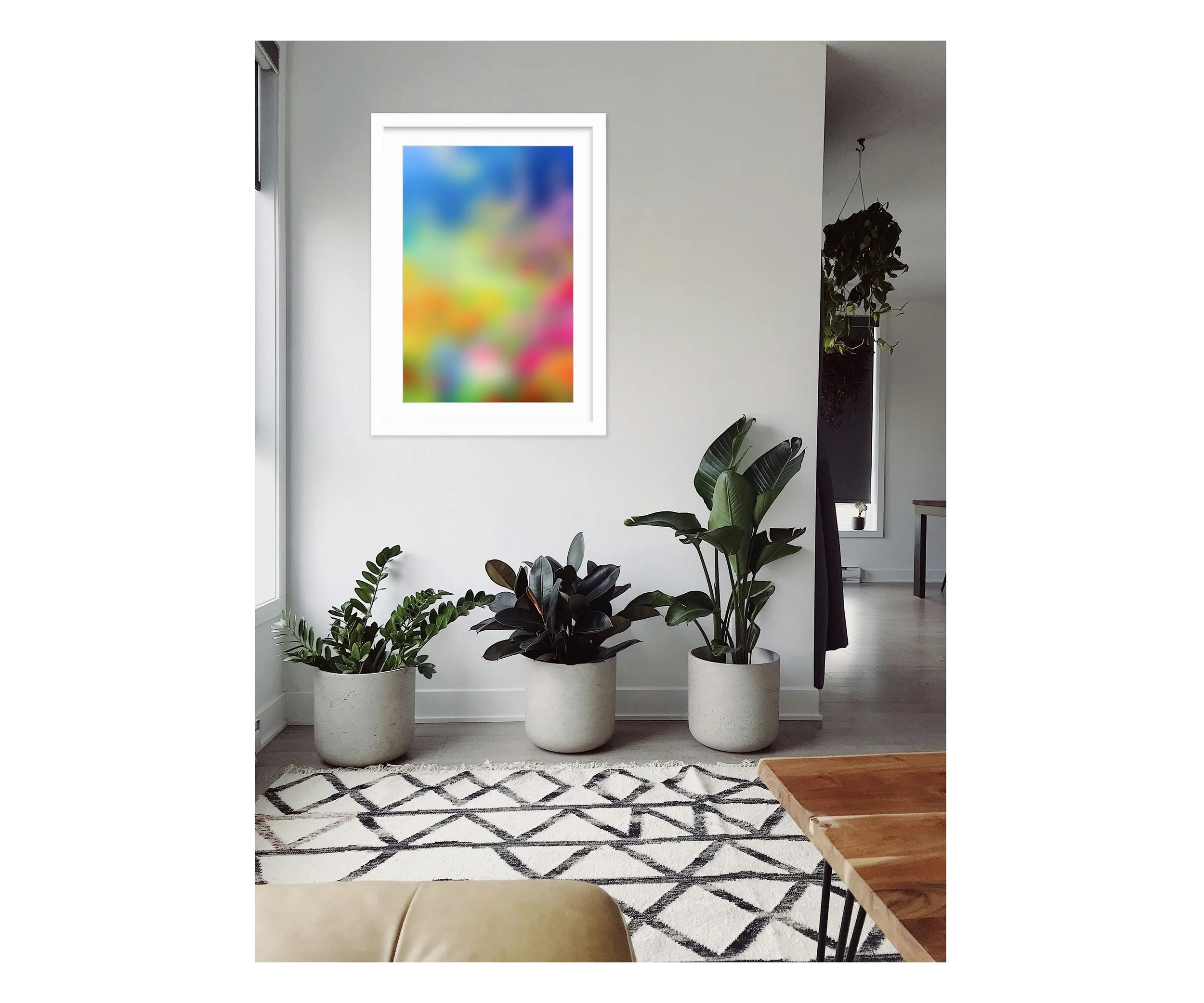 Happy Day, in modern foyer, by Ceil Diskin