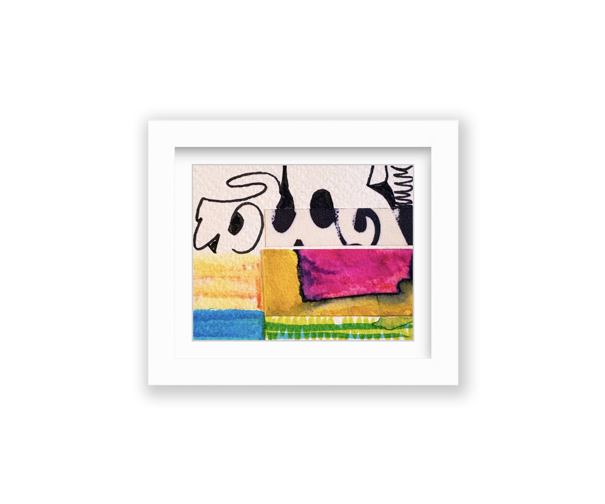 Chanson, white frame, by Ceil Diskin