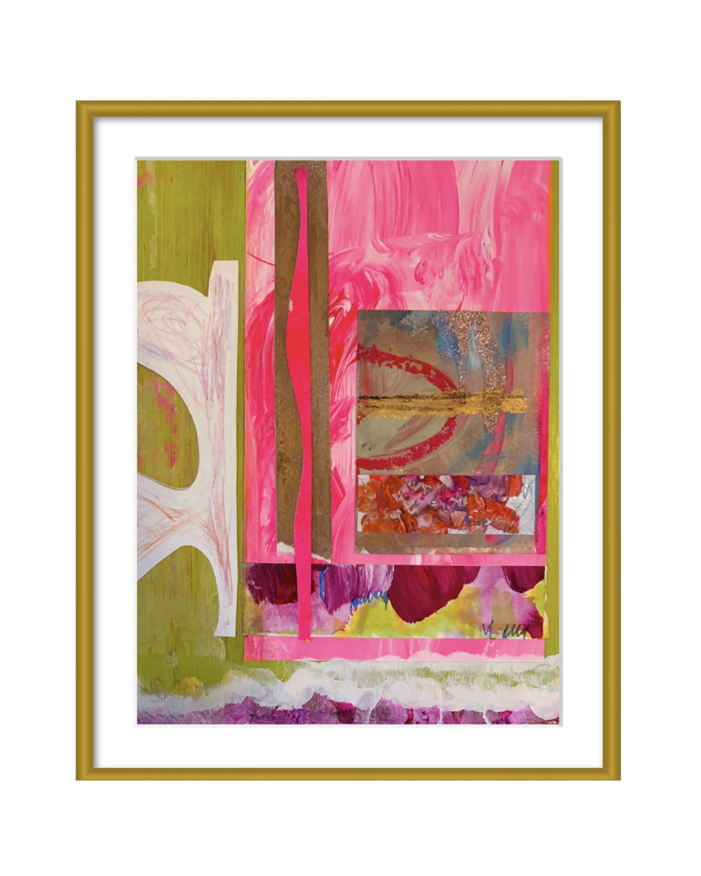 Marcia, 9x12 Giclée print, matted & framed. Ceil Diskin 2026.