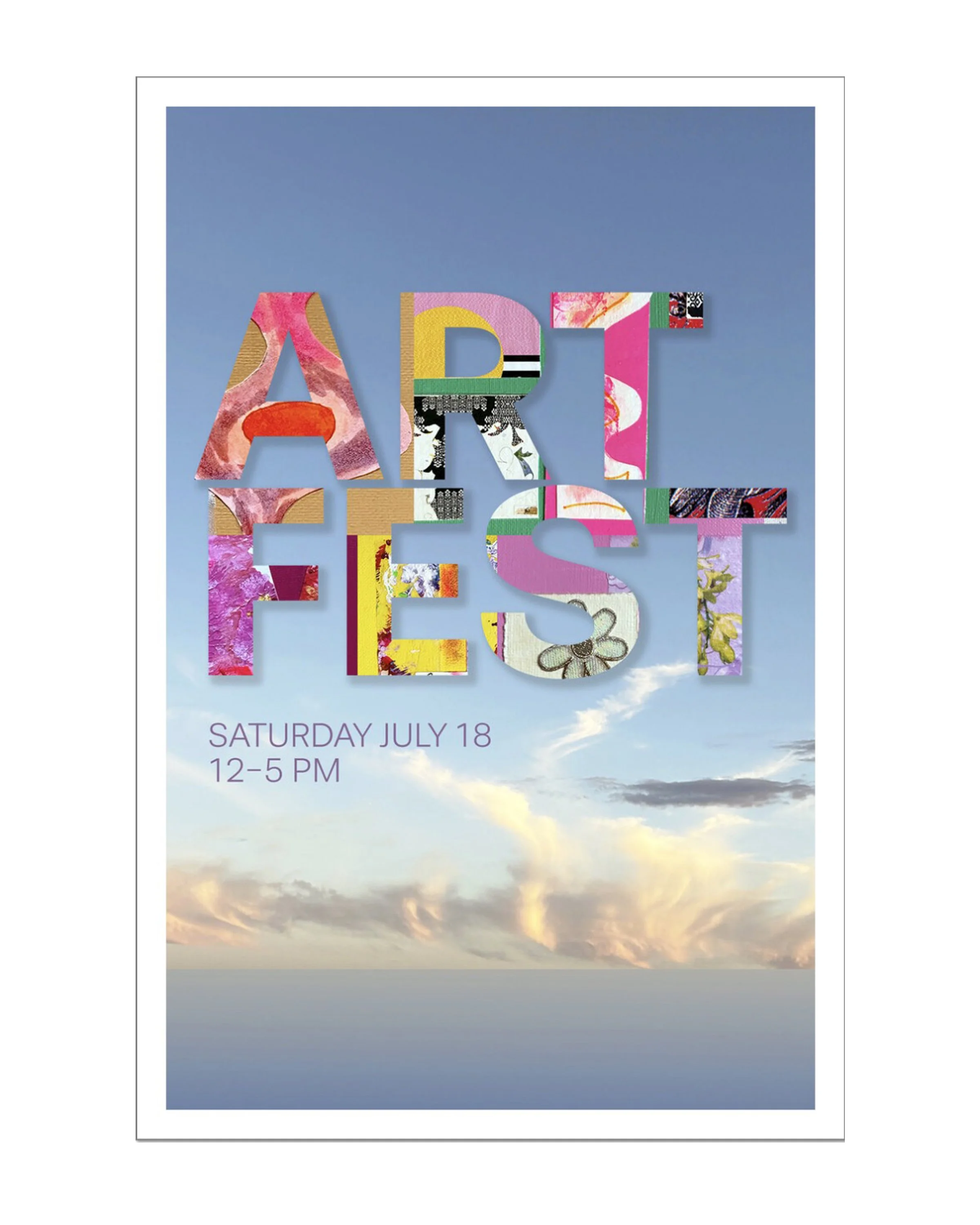 Art Fest poster 11x17 white border-peel 'n stick