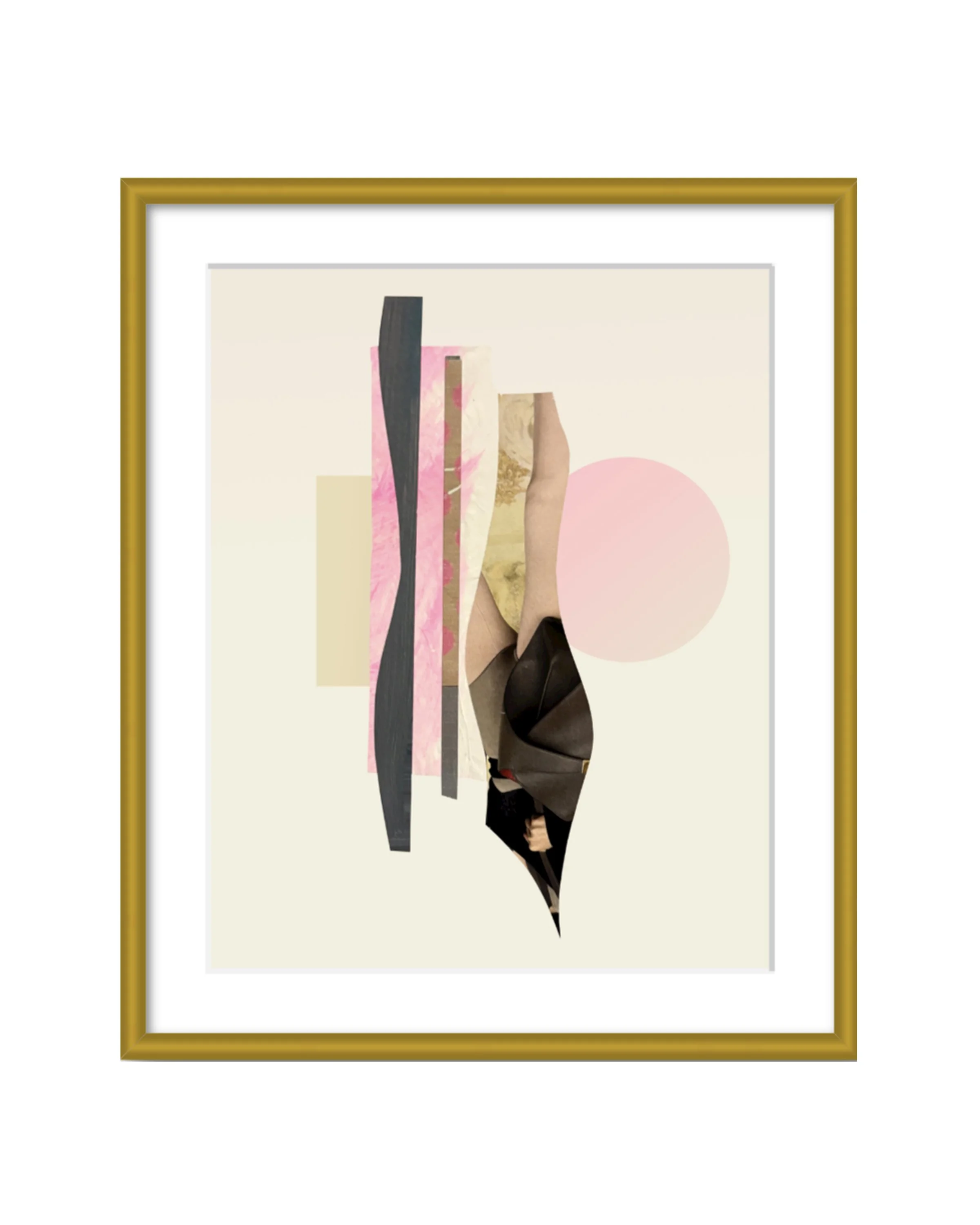 From A Different Perspective. 8x10 collage print, matted & framed. Ceil Diskin-2025.