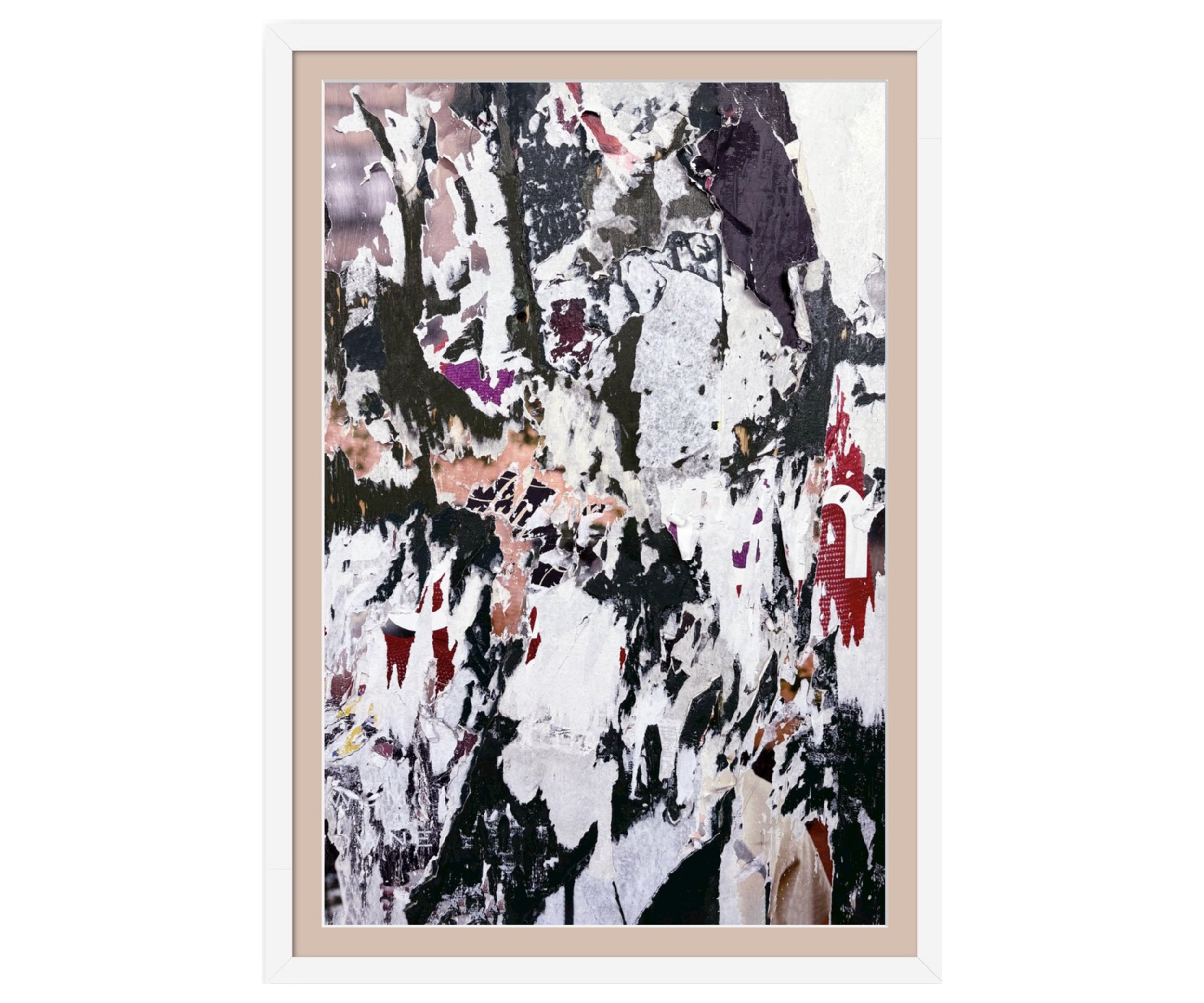 Stripped Off 16x24 digital photo collage, matted & framed.