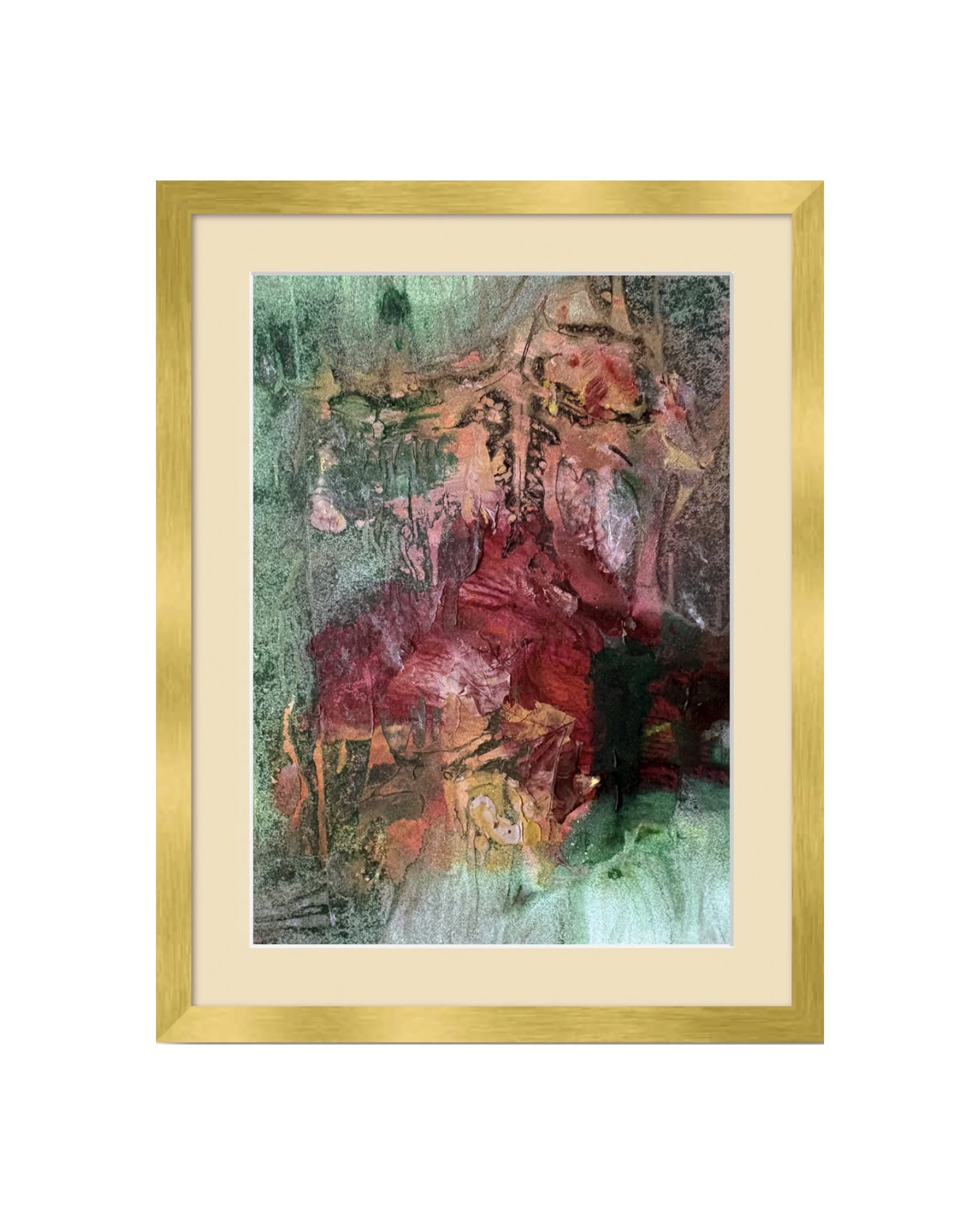 Thiskens 10x14 gold frame Ecru mat