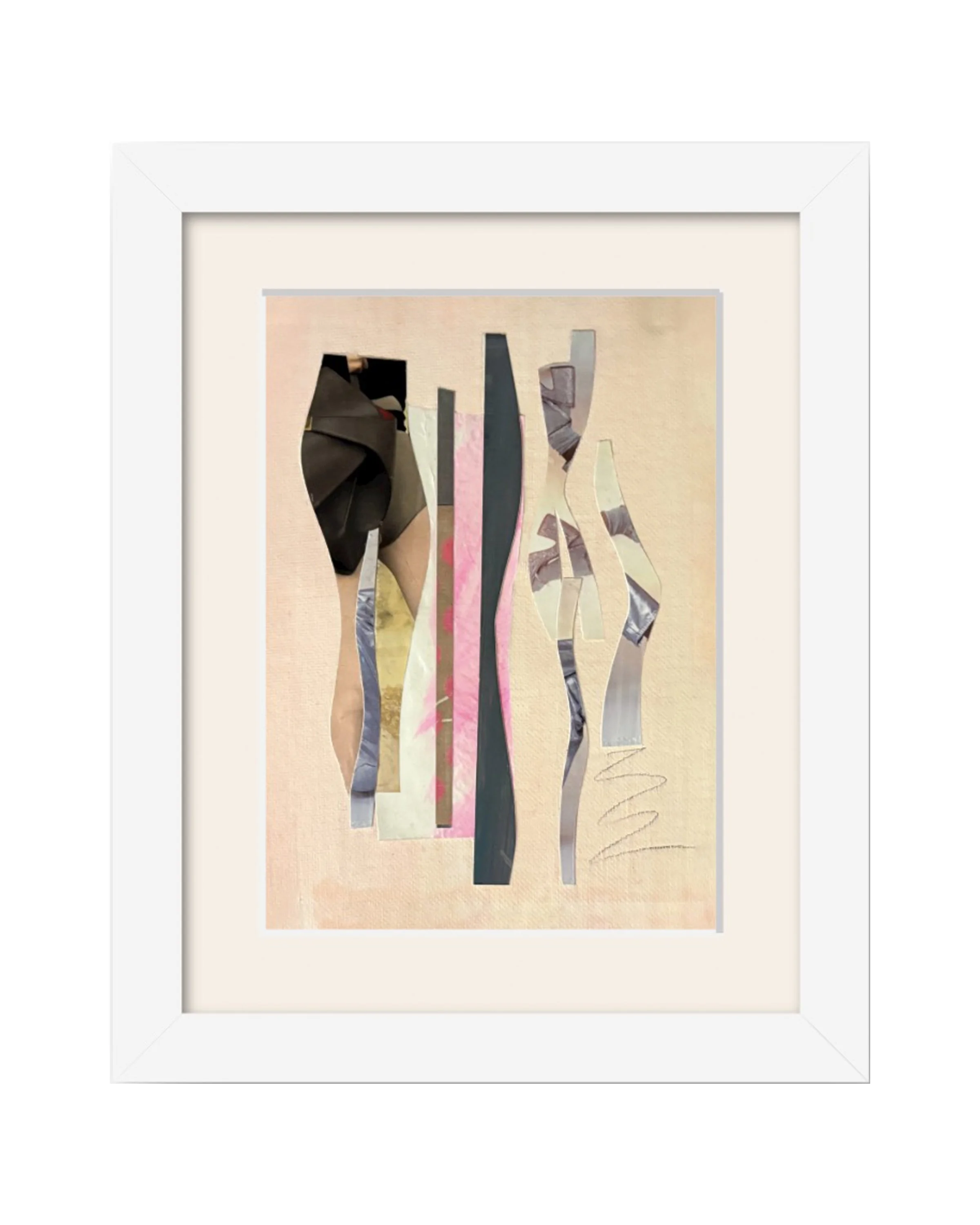 It Was The Scariest Thing I've Ever Done, matted and framed