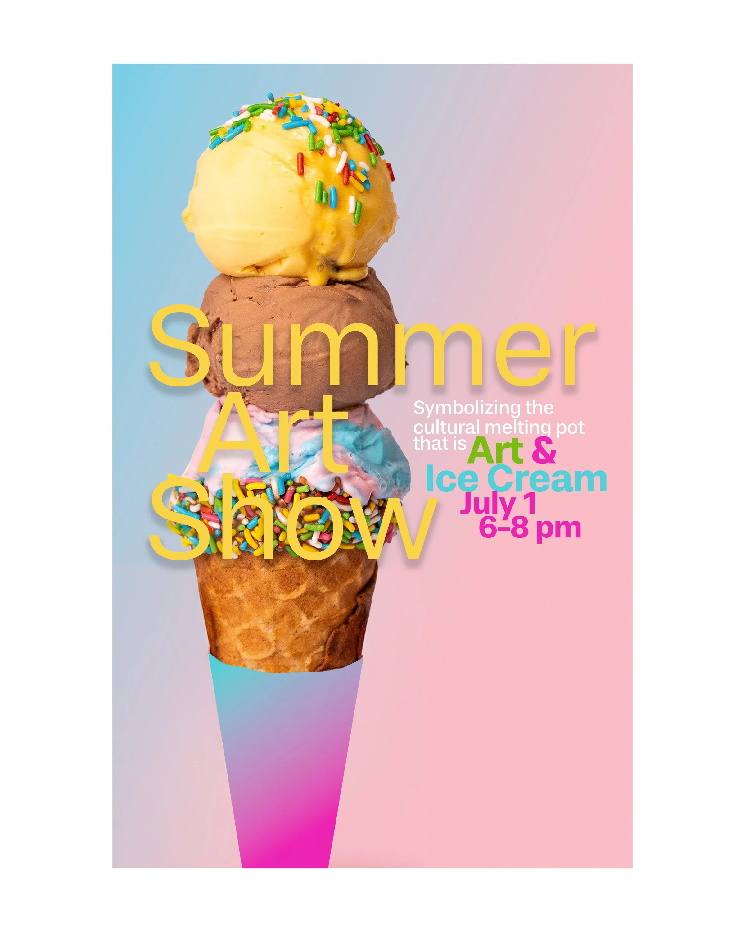 Summer Art Show poster 11x17