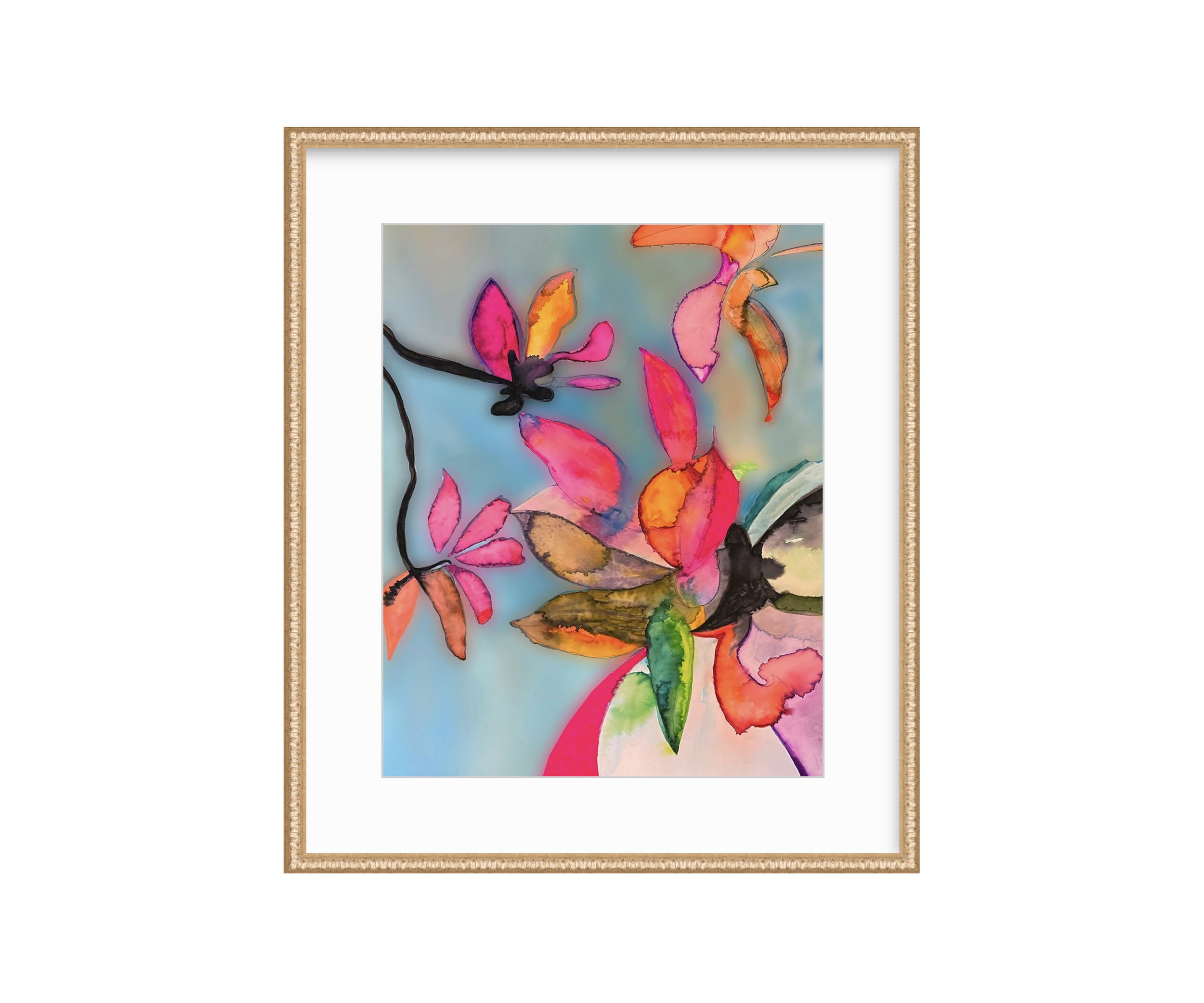 Flowering Tree, gold frame