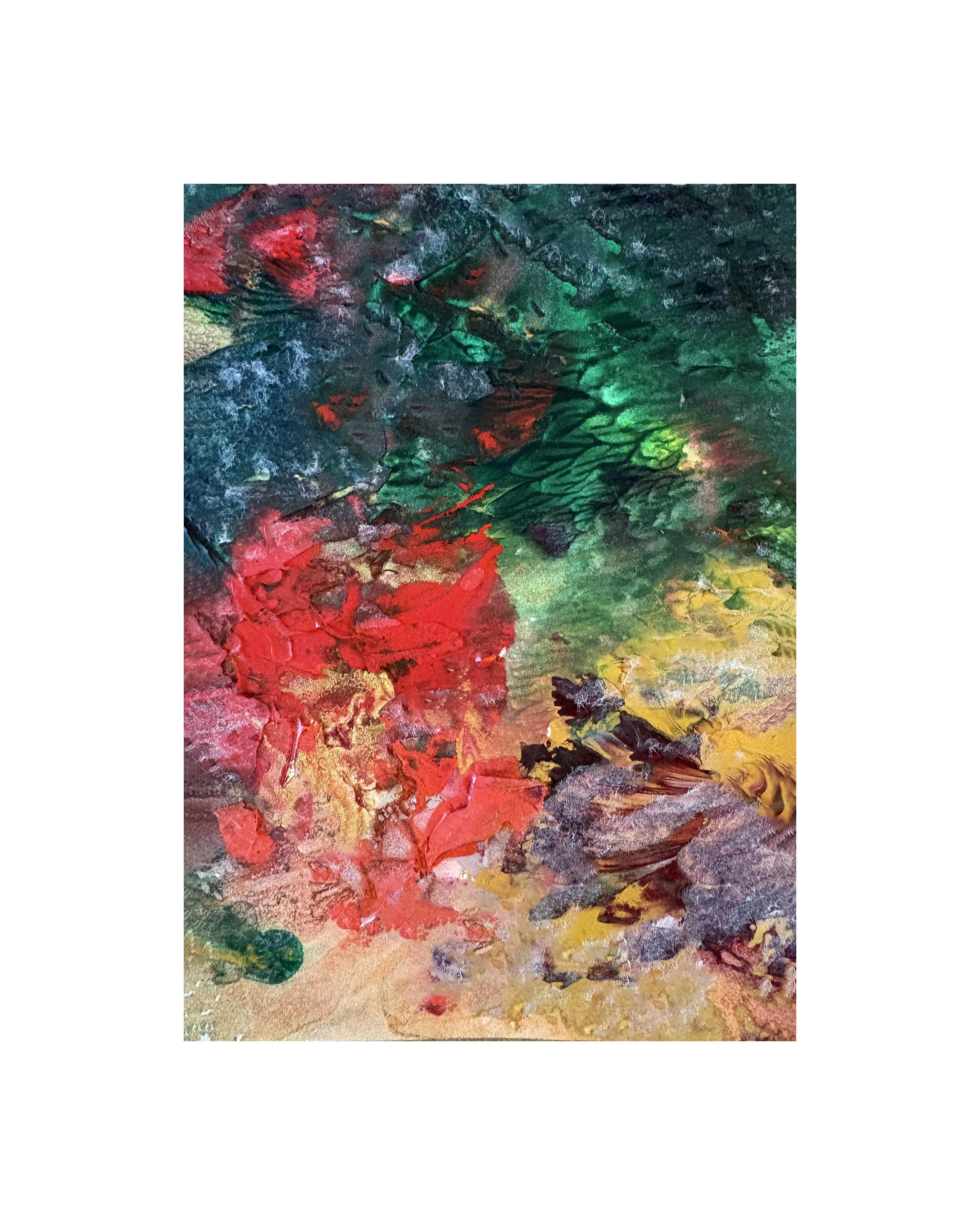 Swept Away_5x7 acrylic painting on paper_Ceil Diskin 2026