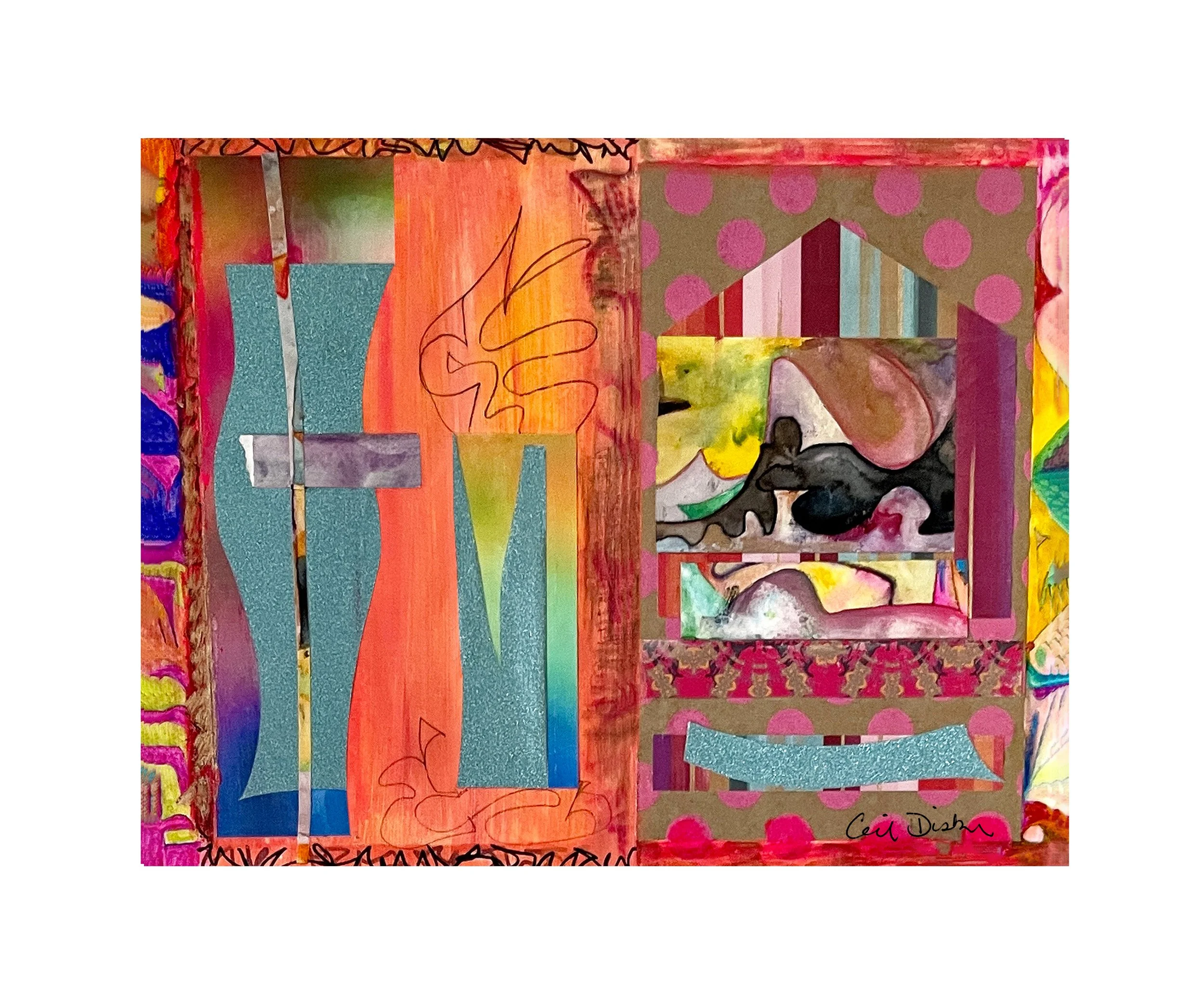 Summertime Birthday, signed Giclée print, by Ceil Diskin