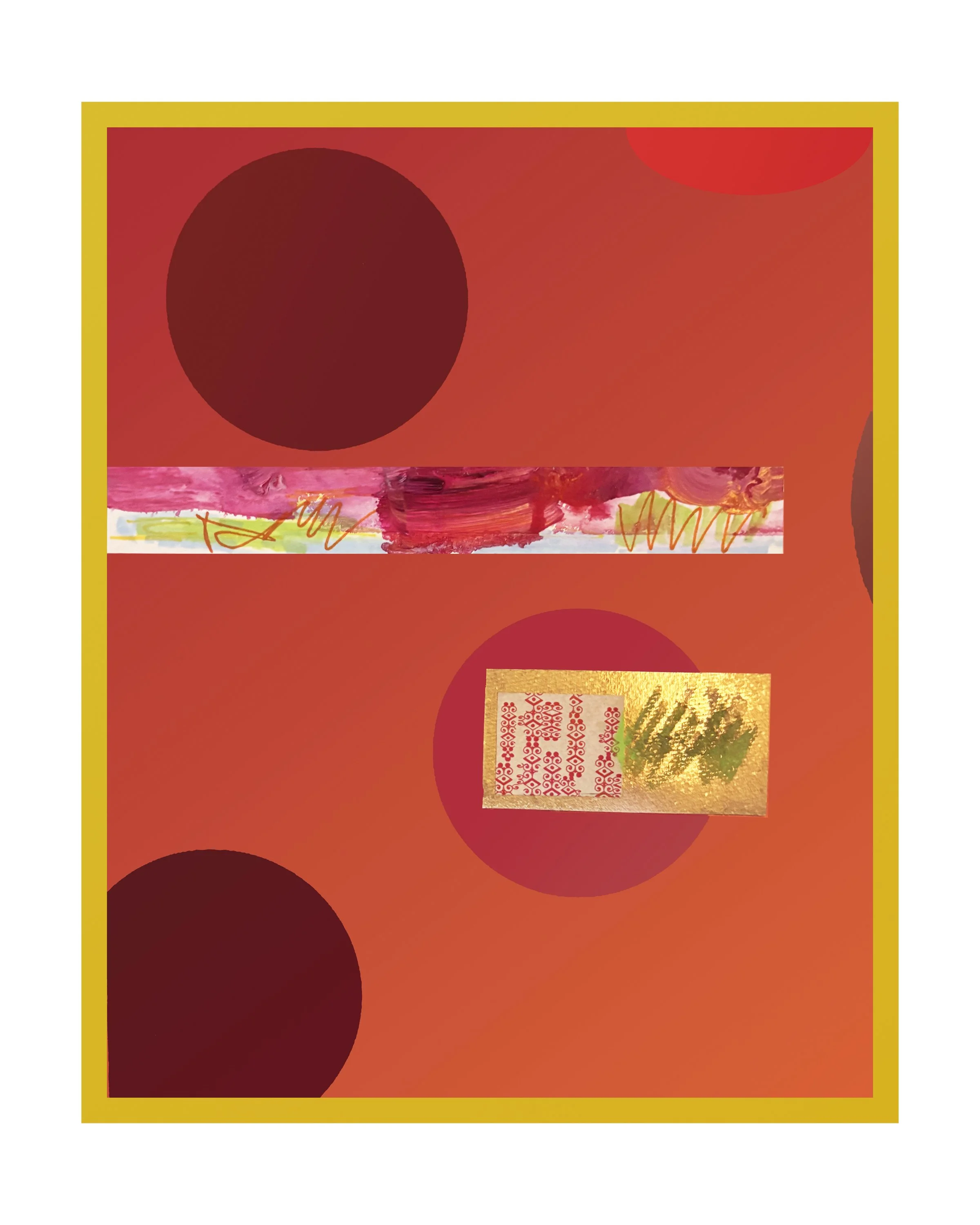 3 Dots.16”x20” digital art print. Ceil Diskin, 2026.