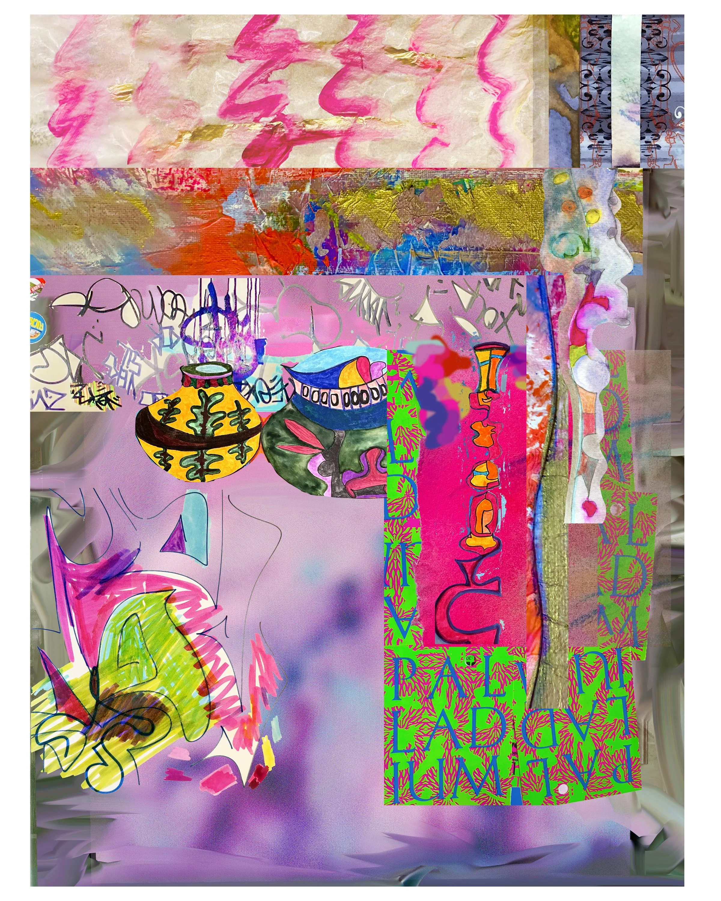 10th Ave. 18’x24” digital collage print. Ceil Diskin, 2026.